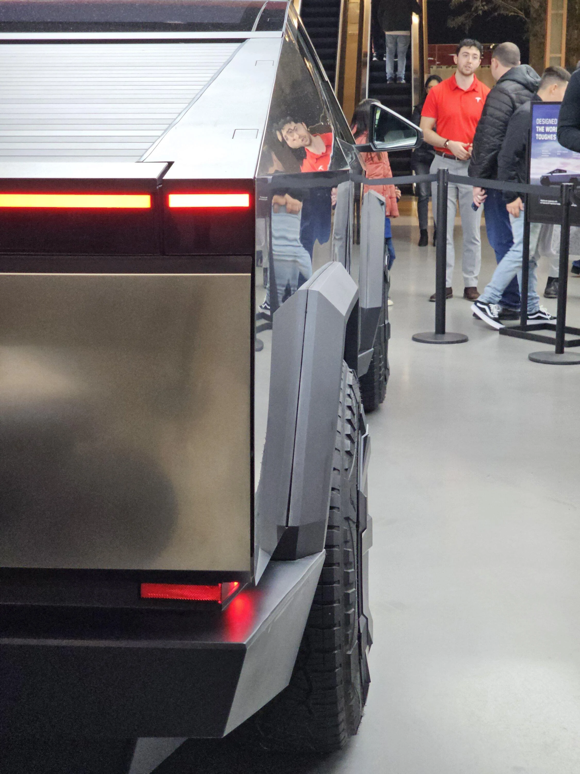 Tesla Cybertruck Cybertruck in Bellevue Washington showroom FINALLY!!! 20231126_164535