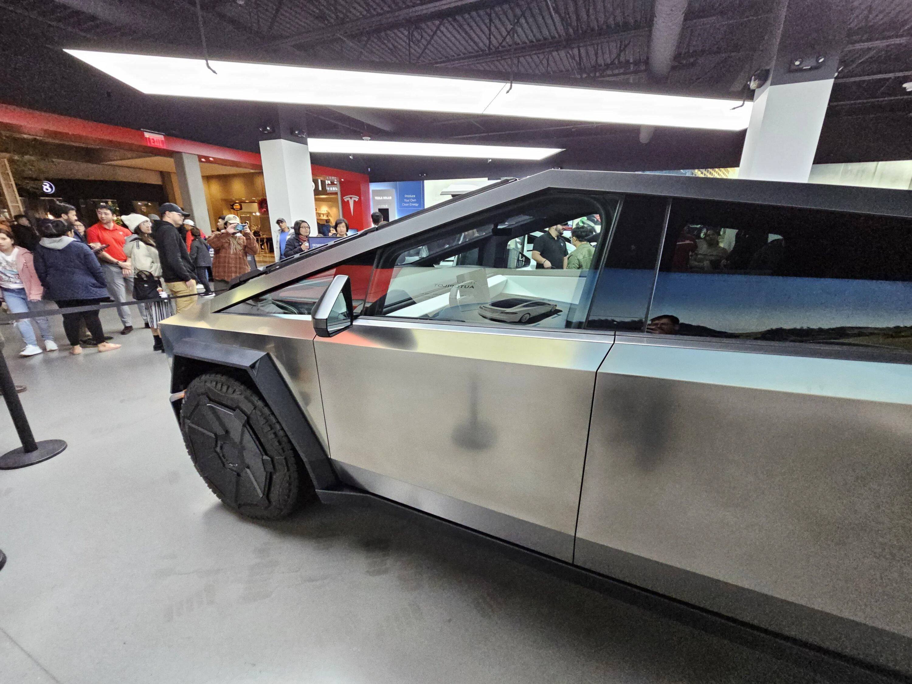 Tesla Cybertruck Cybertruck in Bellevue Washington showroom FINALLY!!! 20231126_164311