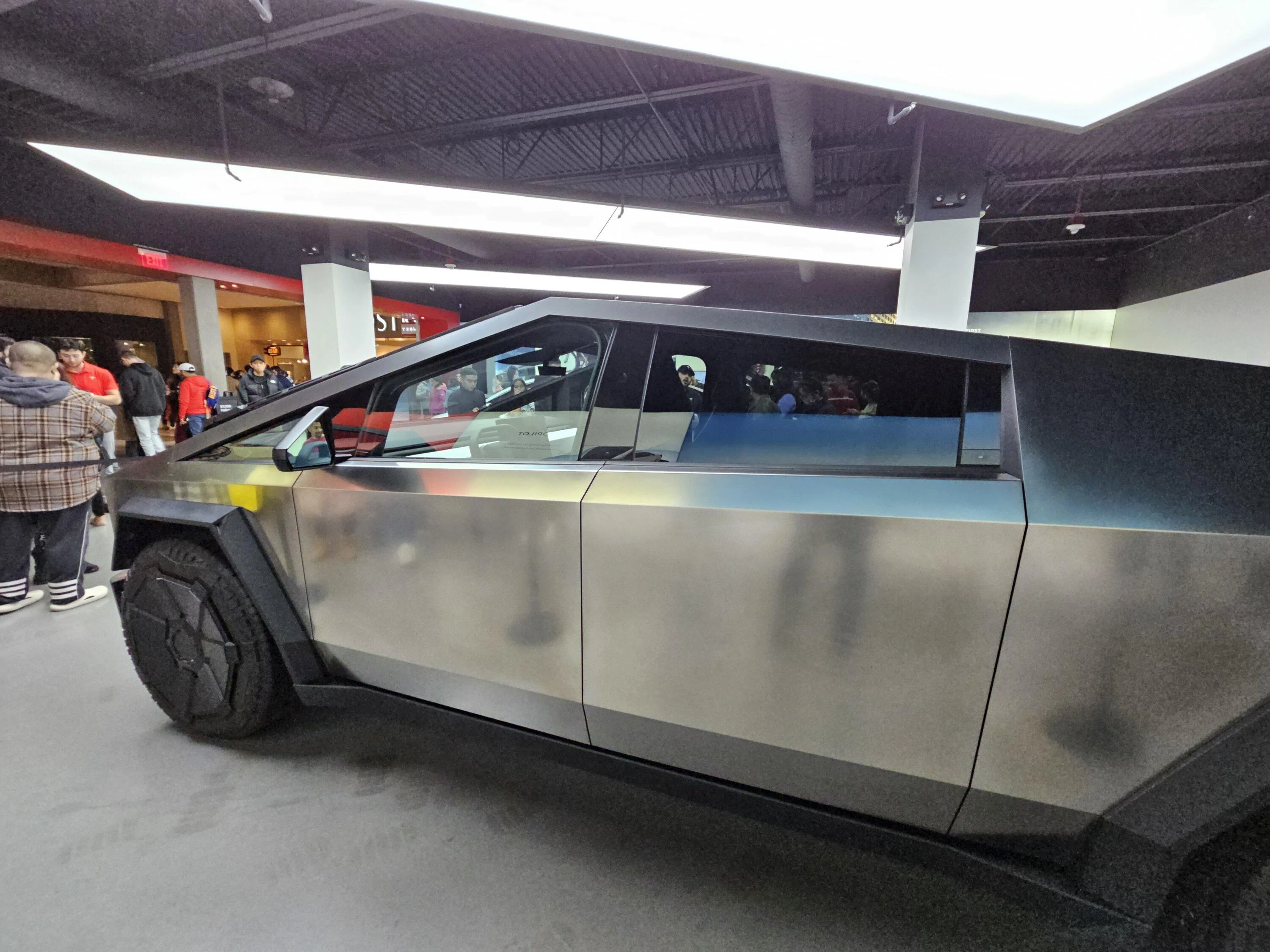 Tesla Cybertruck Cybertruck in Bellevue Washington showroom FINALLY!!! 20231126_164252