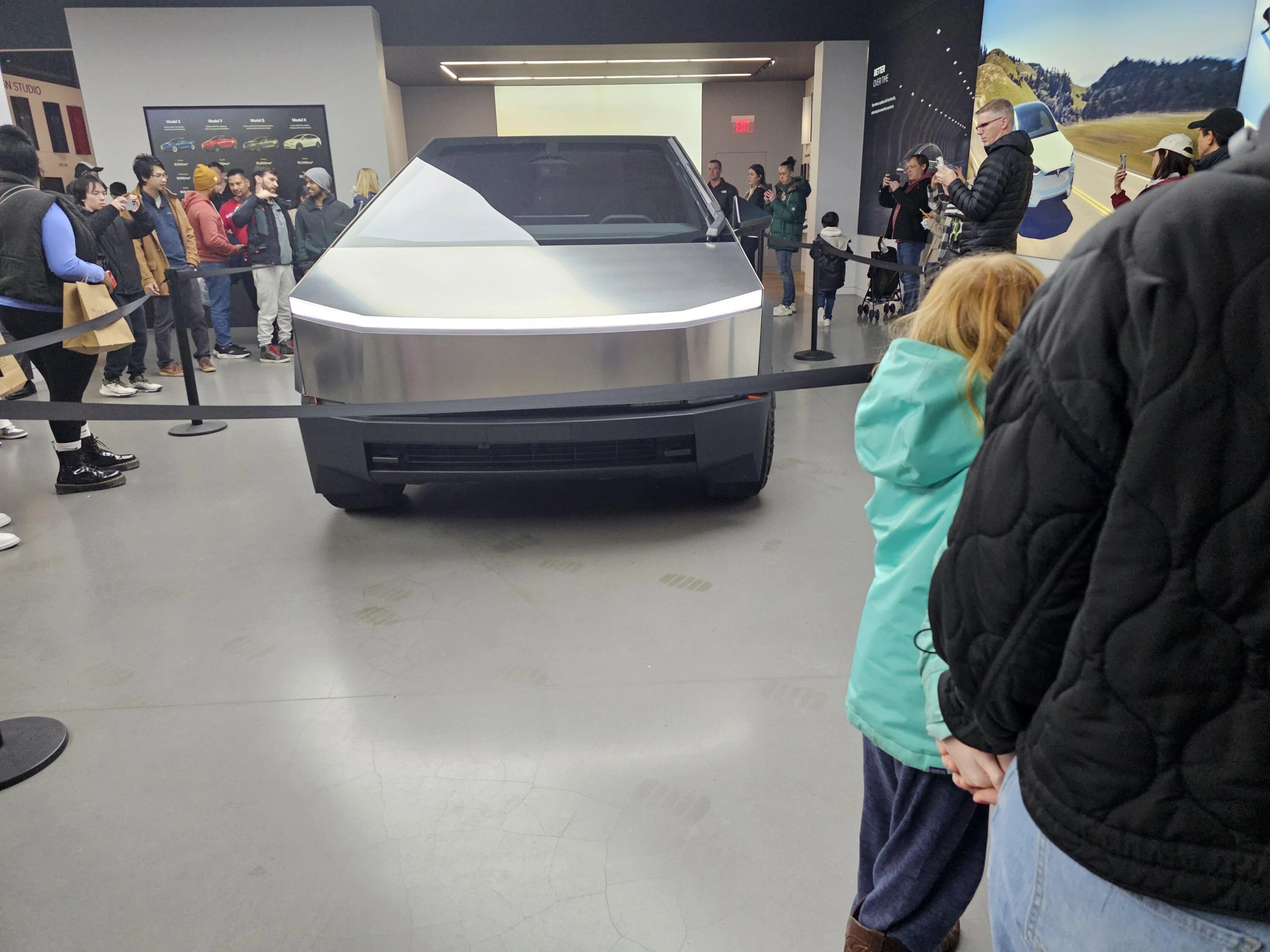 Tesla Cybertruck Cybertruck in Bellevue Washington showroom FINALLY!!! 20231126_164130