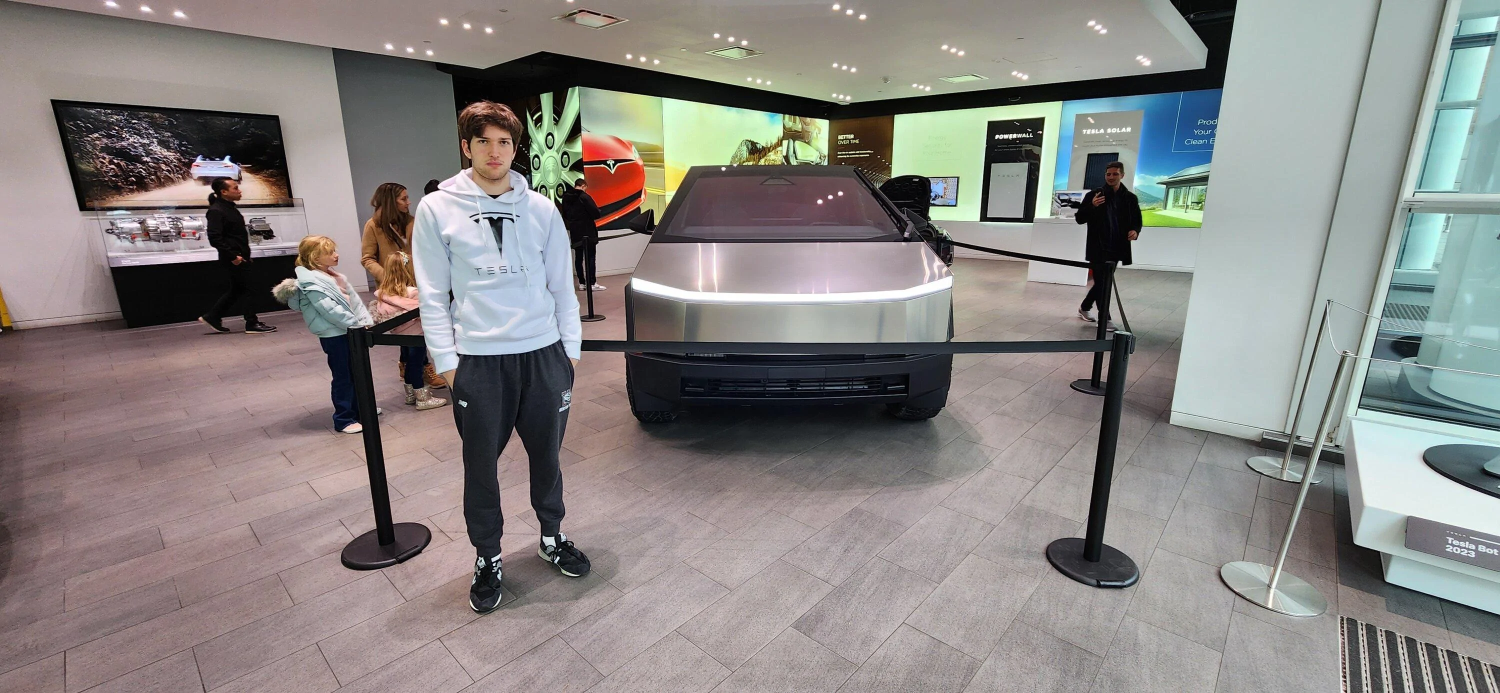 Tesla Cybertruck Boston Tesla showroom now has this Cybertruck 20231126_143427