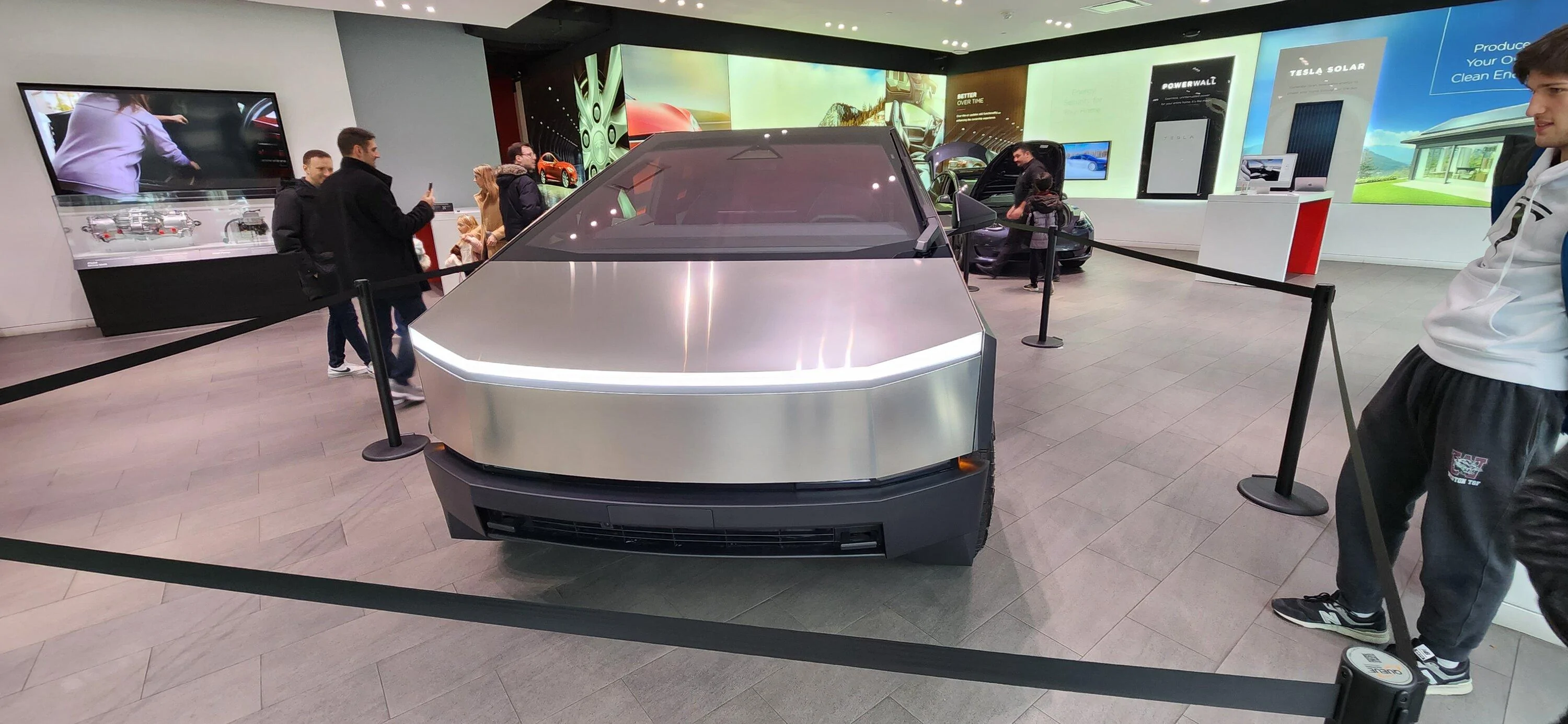 Tesla Cybertruck Boston Tesla showroom now has this Cybertruck 20231126_143410