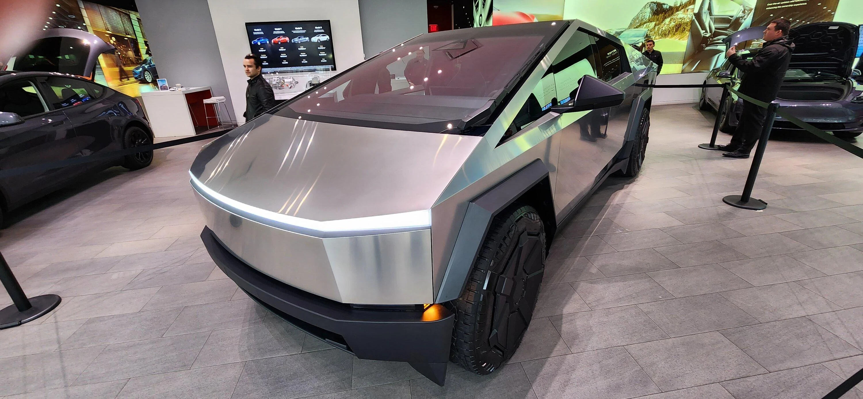 Tesla Cybertruck Boston Tesla showroom now has this Cybertruck 20231126_143503