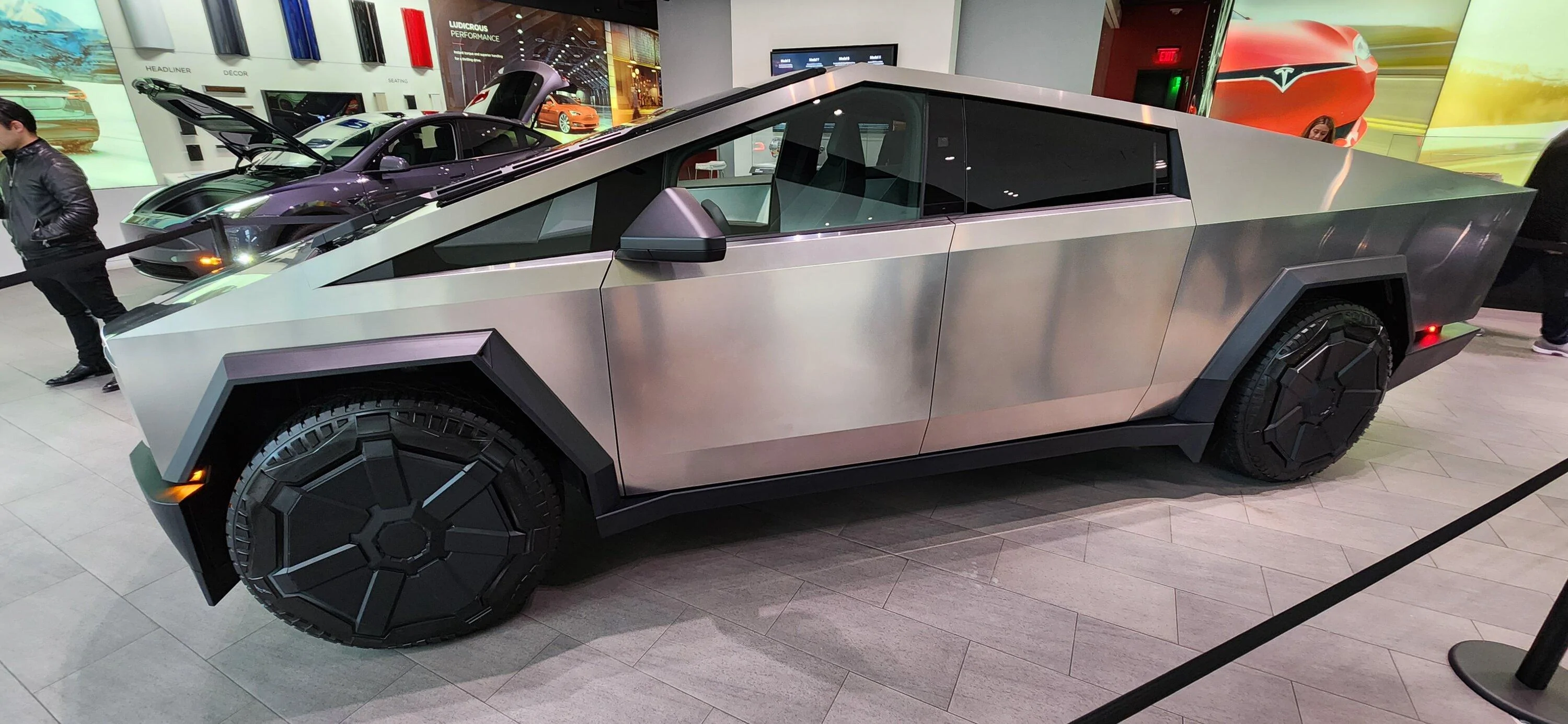 Tesla Cybertruck Boston Tesla showroom now has this Cybertruck 20231126_143521