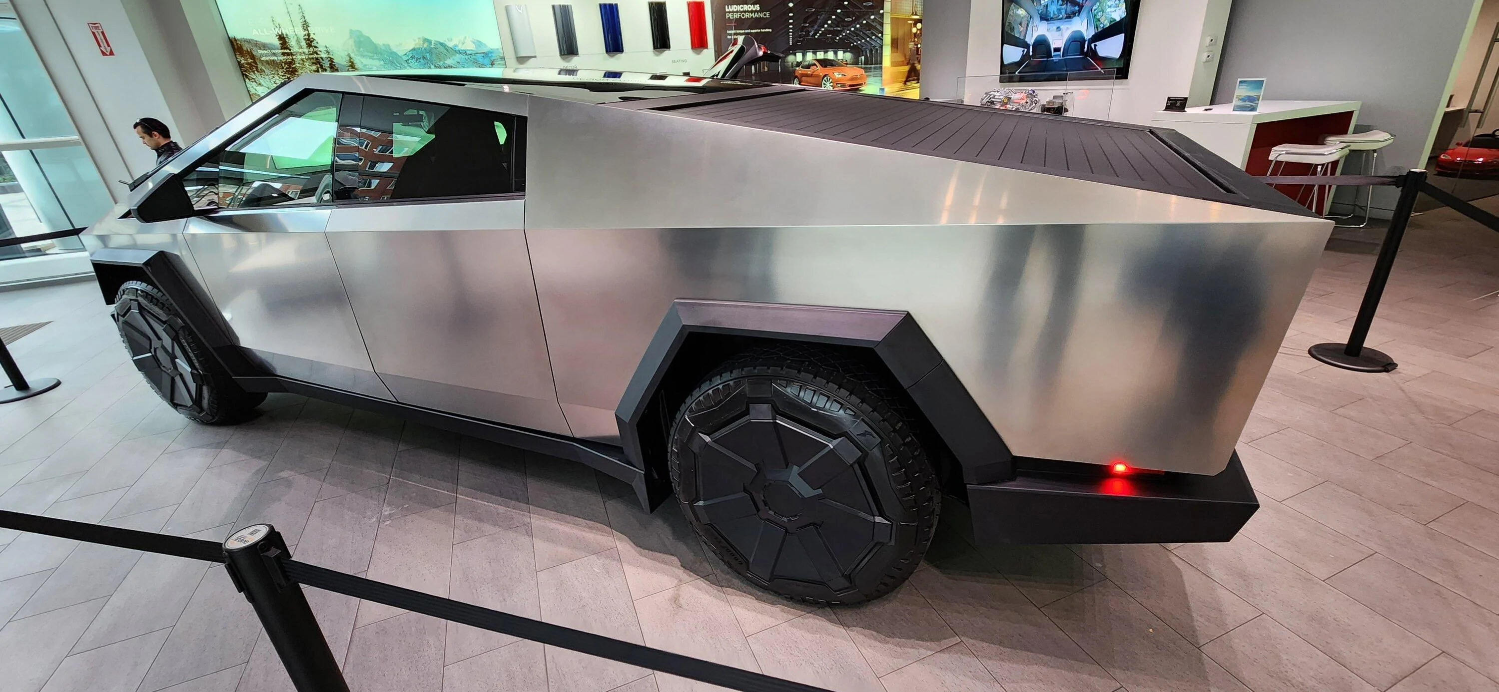Tesla Cybertruck Boston Tesla showroom now has this Cybertruck 20231126_143540