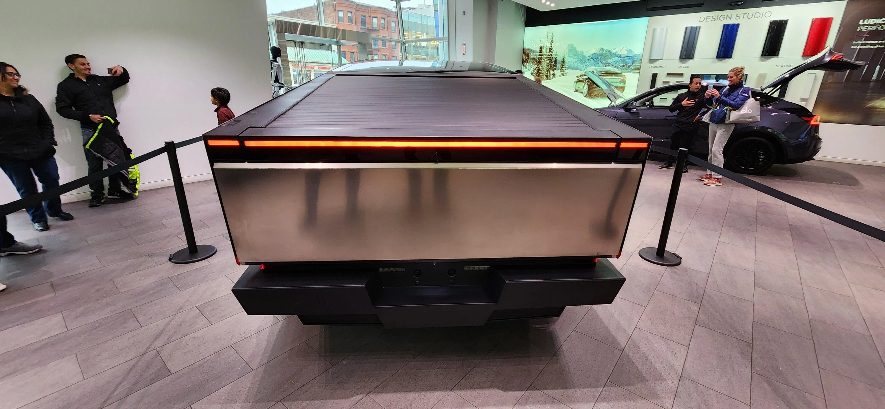 Tesla Cybertruck Boston Tesla showroom now has this Cybertruck 20231126_143607