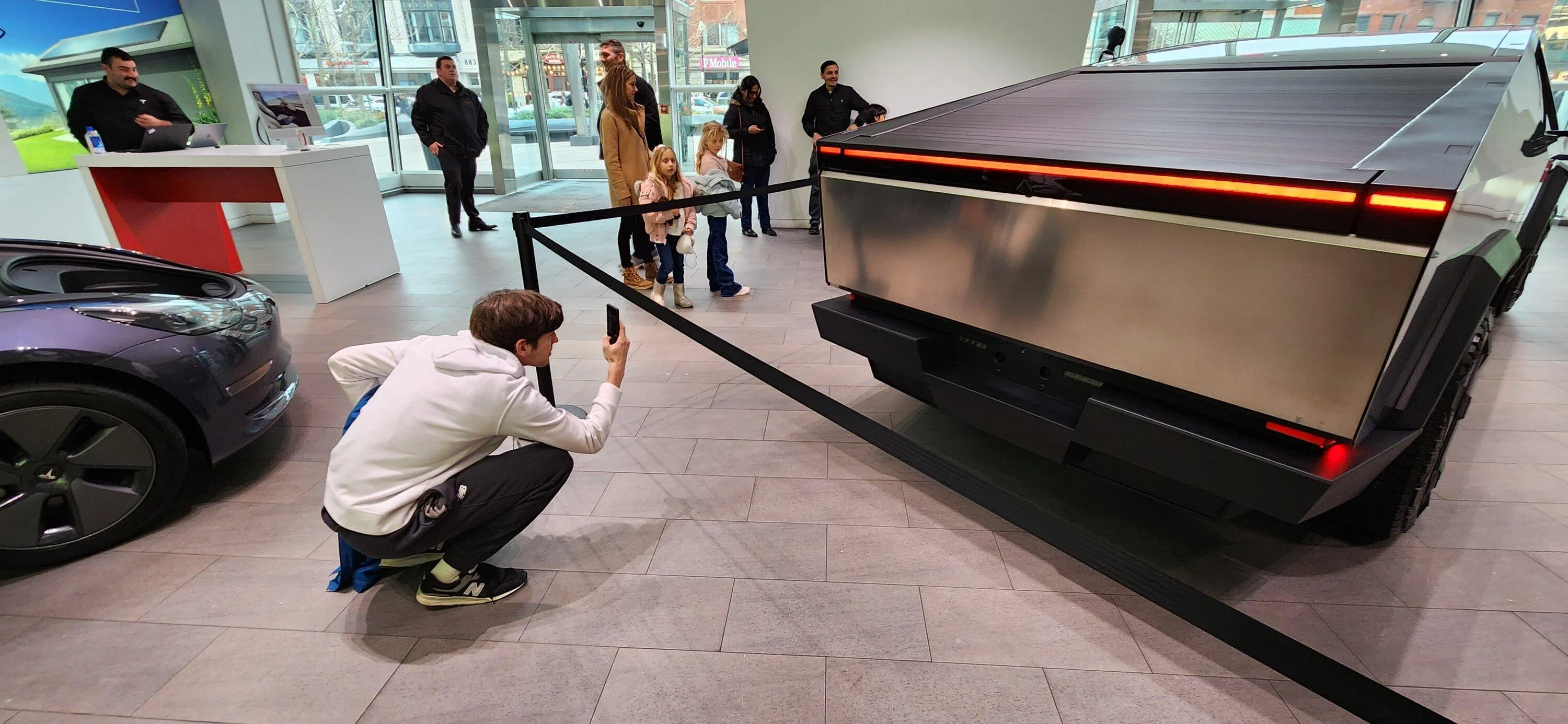 Tesla Cybertruck Boston Tesla showroom now has this Cybertruck 20231126_143630