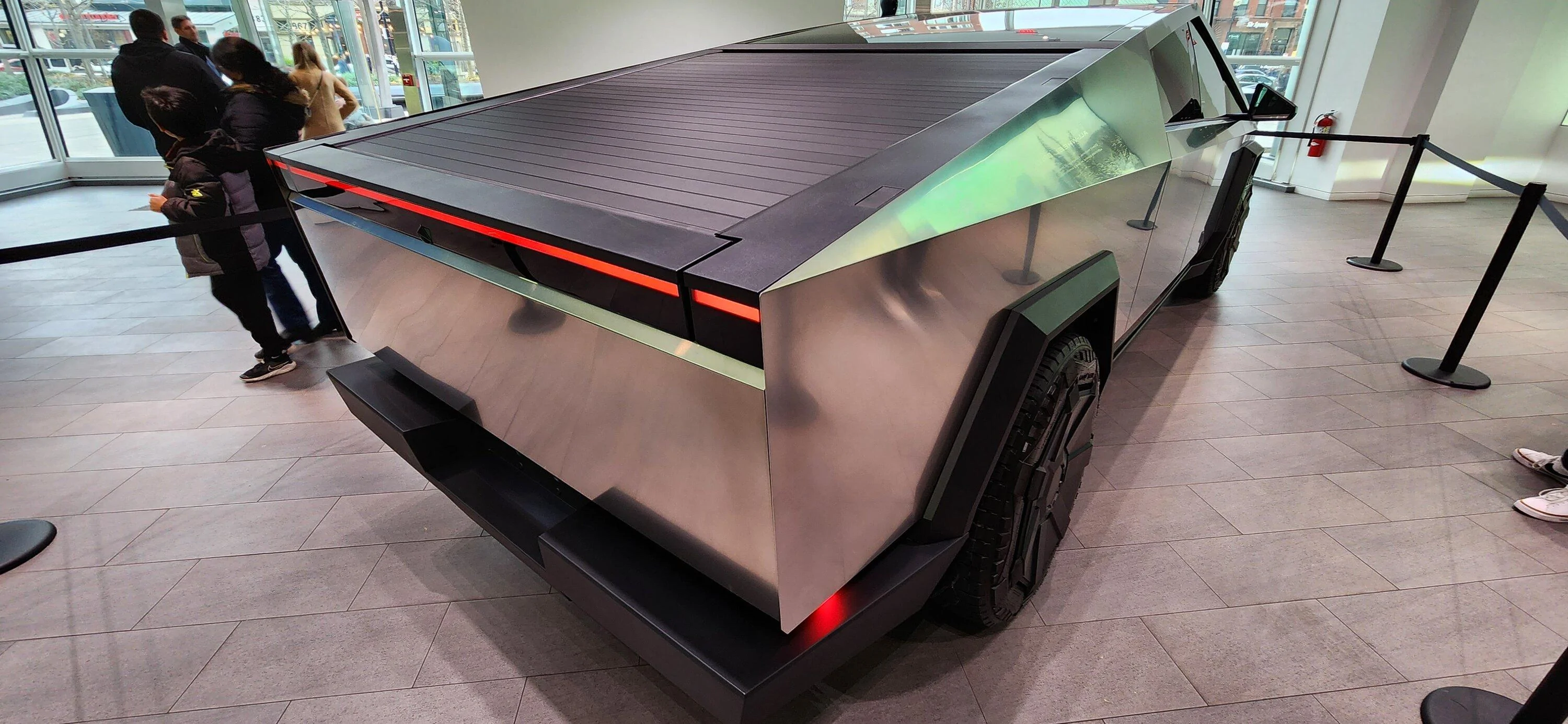 Tesla Cybertruck Boston Tesla showroom now has this Cybertruck 20231126_143645