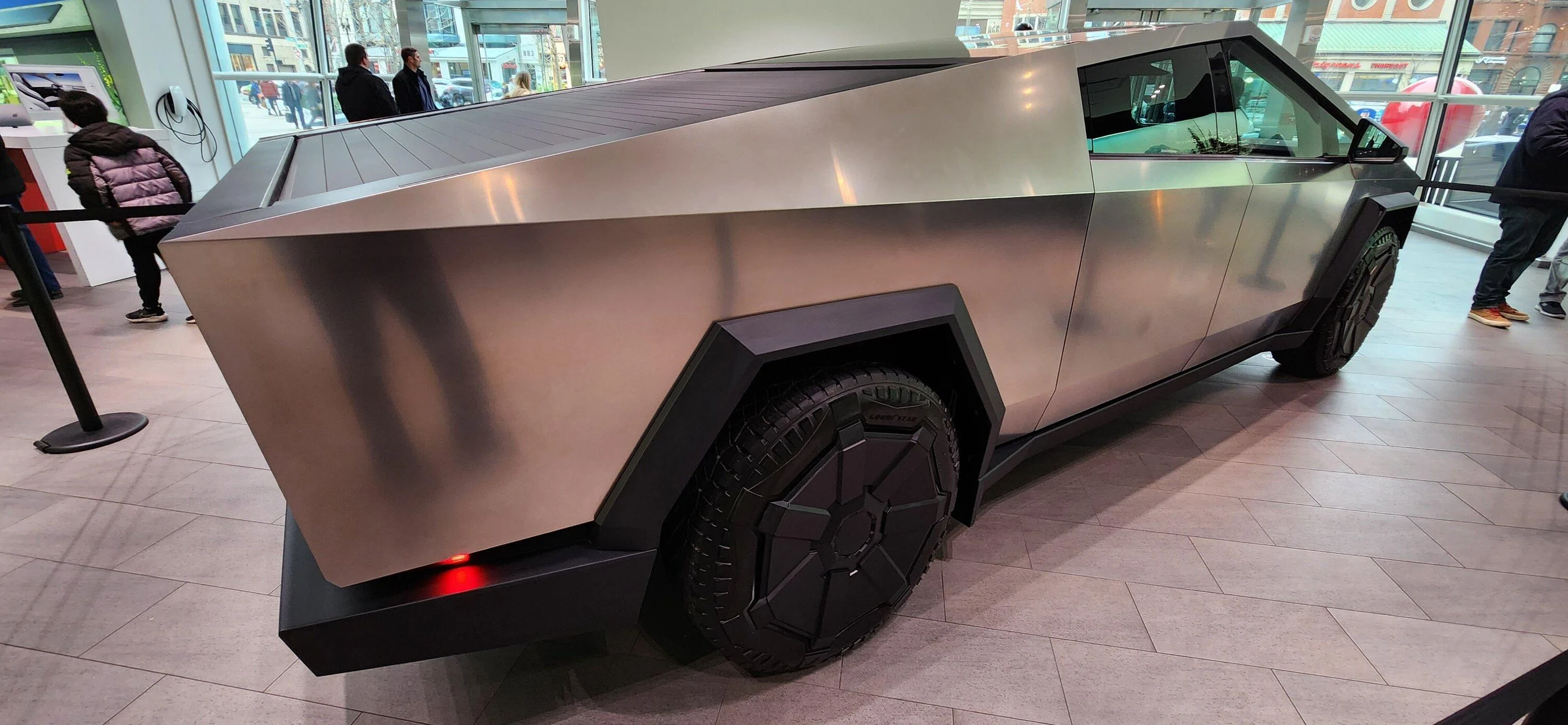 Tesla Cybertruck Boston Tesla showroom now has this Cybertruck 20231126_143654