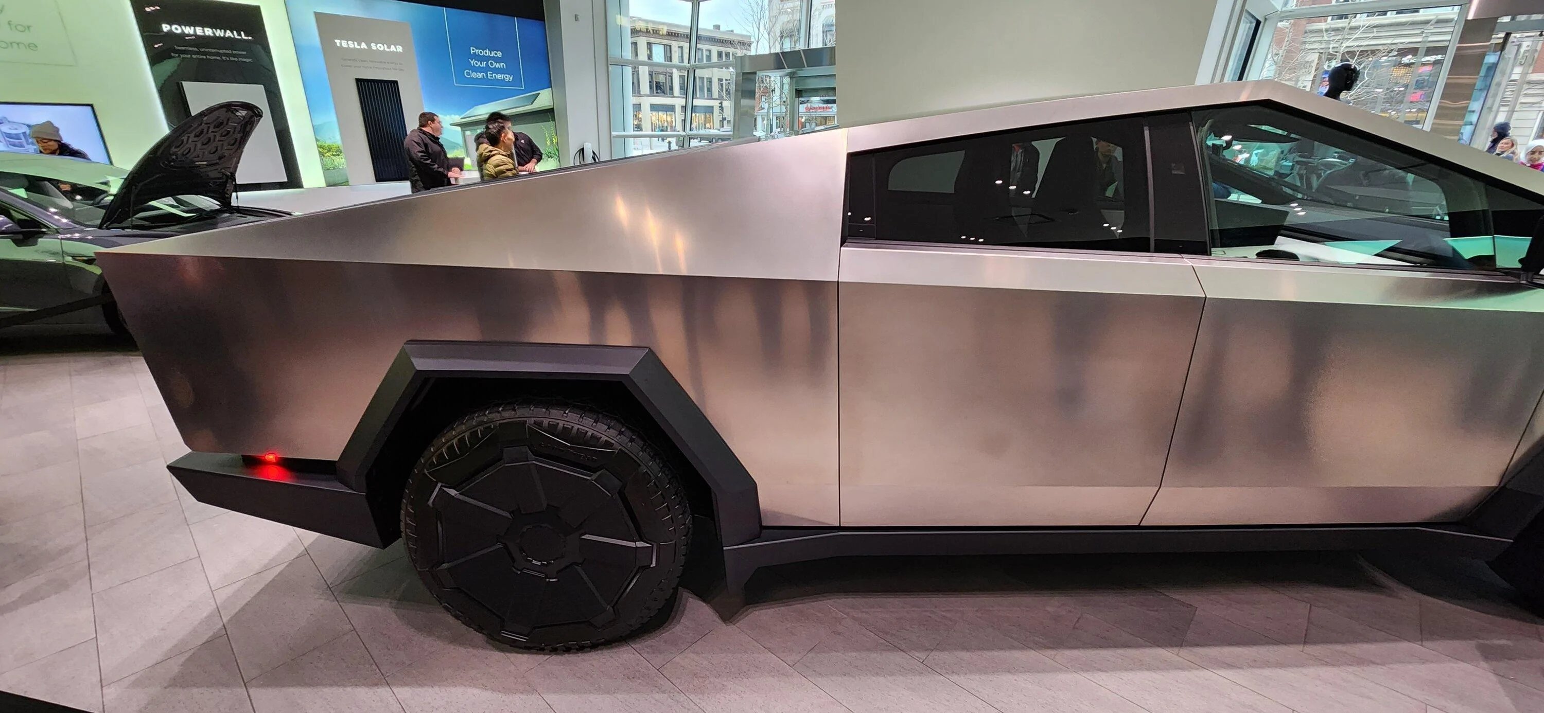Tesla Cybertruck Boston Tesla showroom now has this Cybertruck 20231126_151629