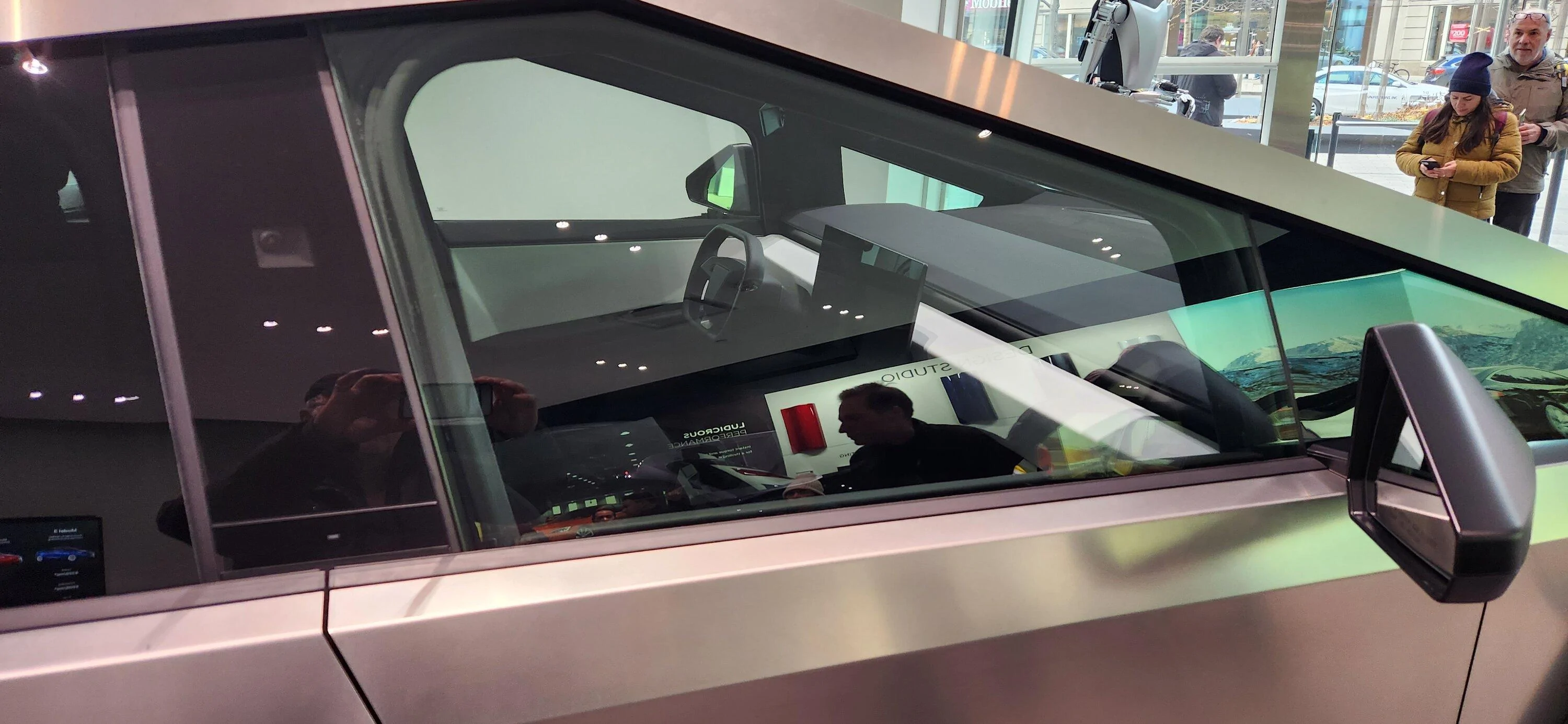 Tesla Cybertruck Boston Tesla showroom now has this Cybertruck 20231126_143902