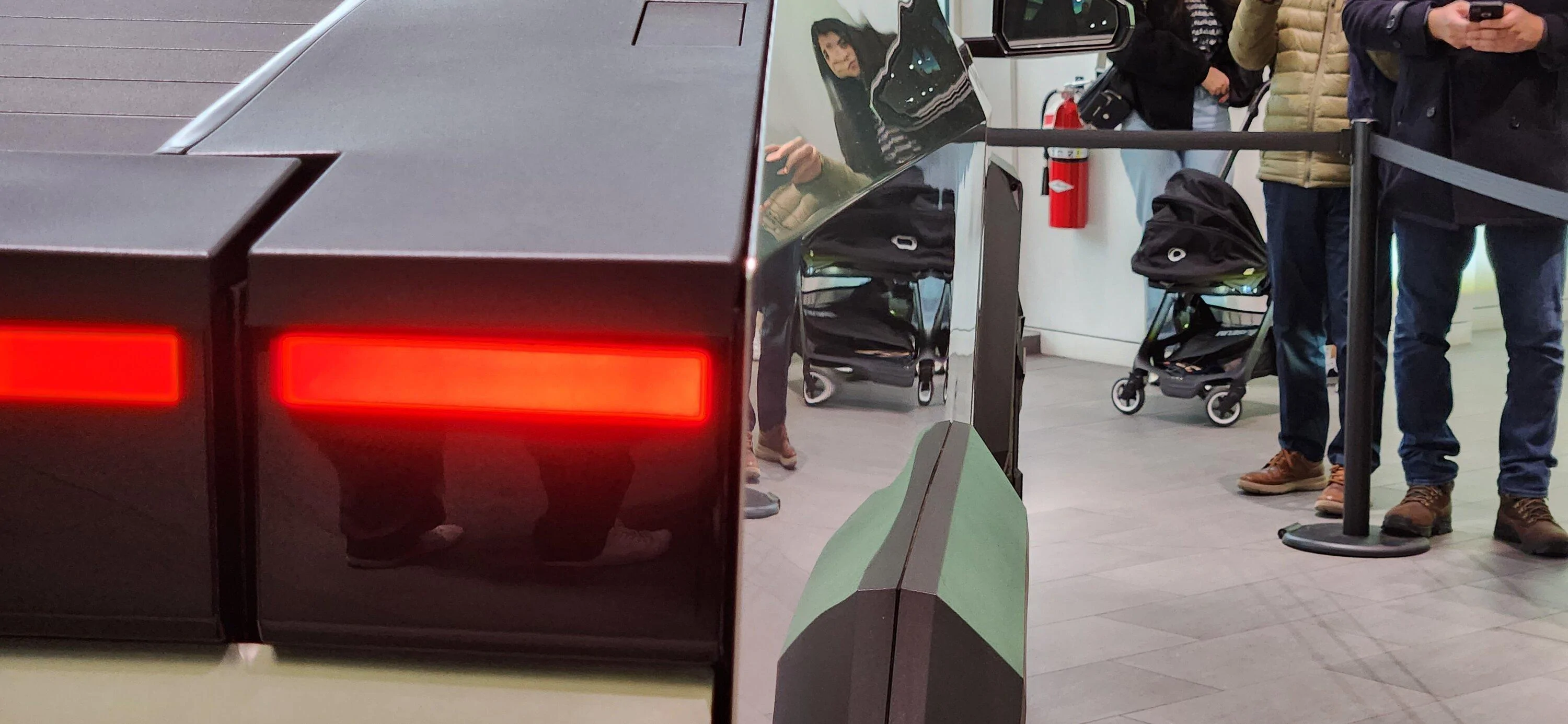 Tesla Cybertruck Boston Tesla showroom now has this Cybertruck 20231126_151258
