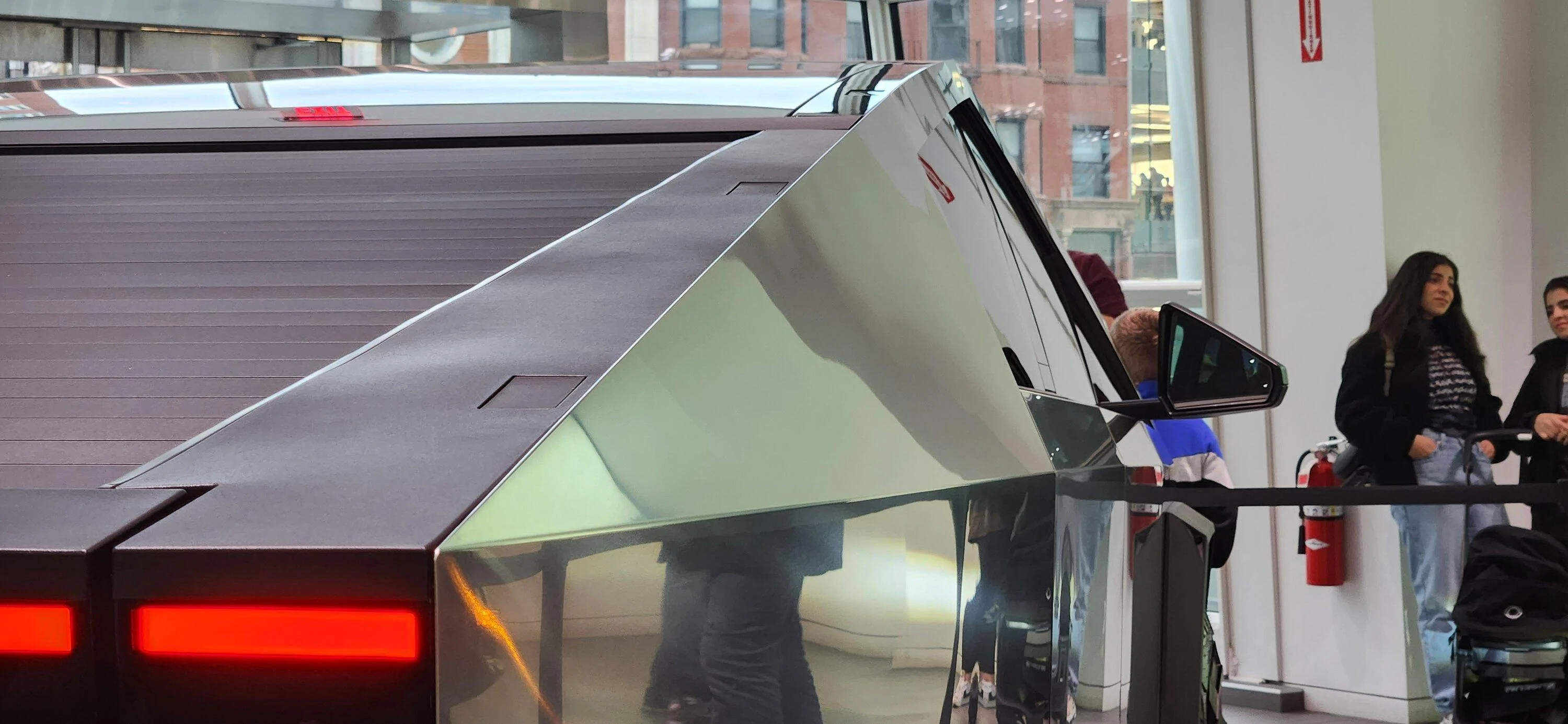 Tesla Cybertruck Boston Tesla showroom now has this Cybertruck 20231126_151528