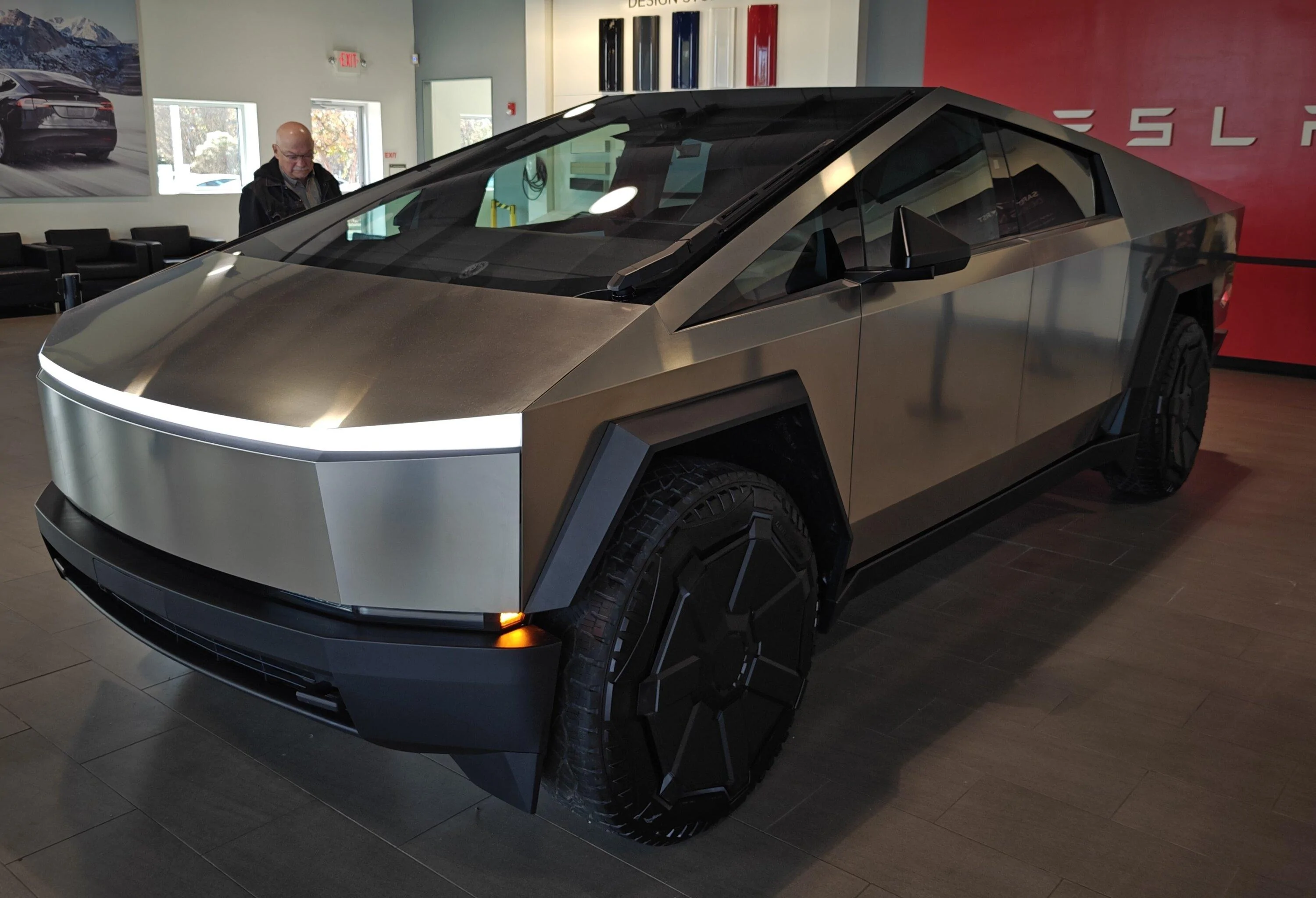 Tesla Cybertruck Cybertruck & Cyberquad a beautiful sight together... after 4 years of hopes & dreams 2