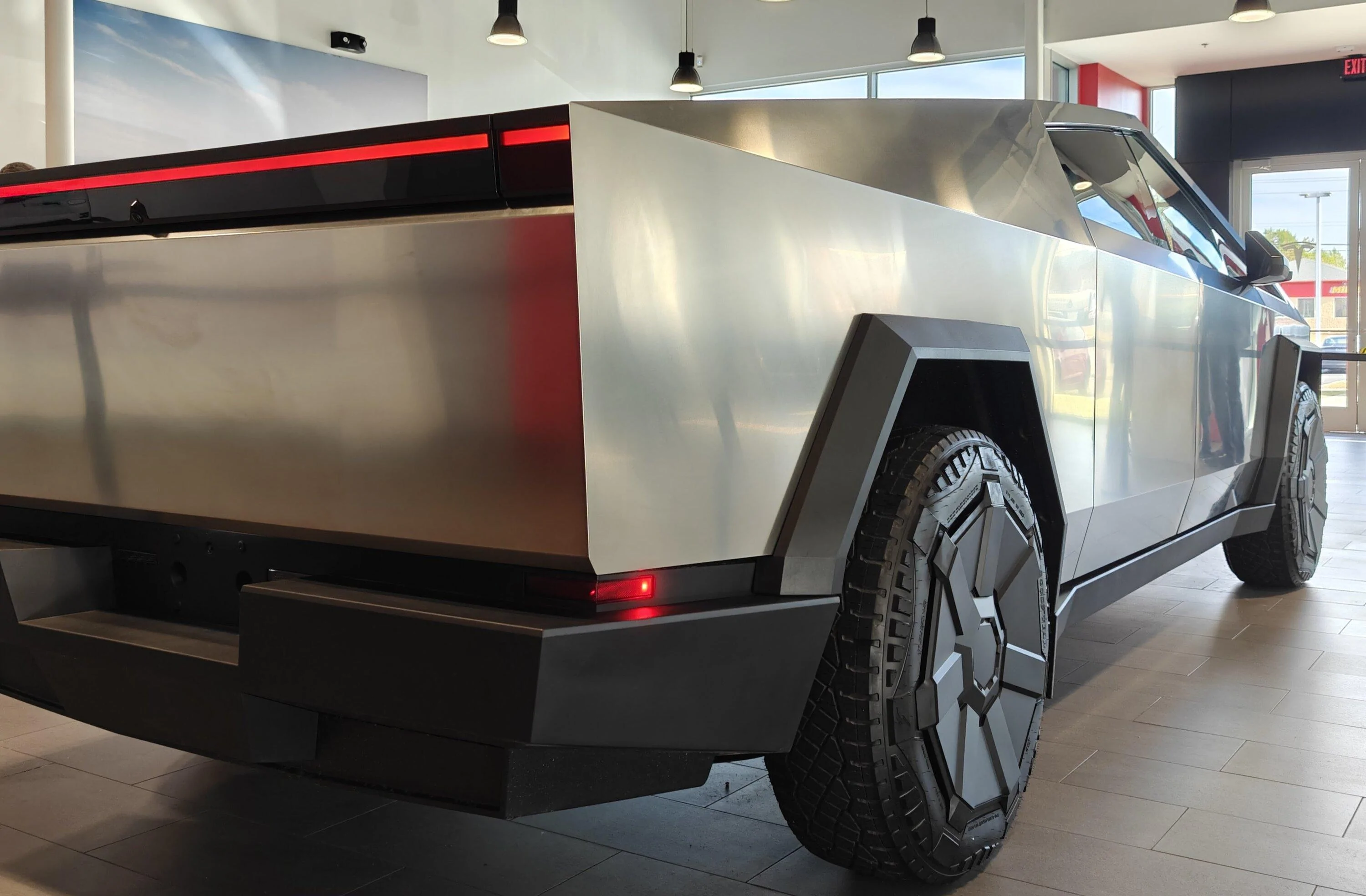 Tesla Cybertruck Cybertruck & Cyberquad a beautiful sight together... after 4 years of hopes & dreams 5