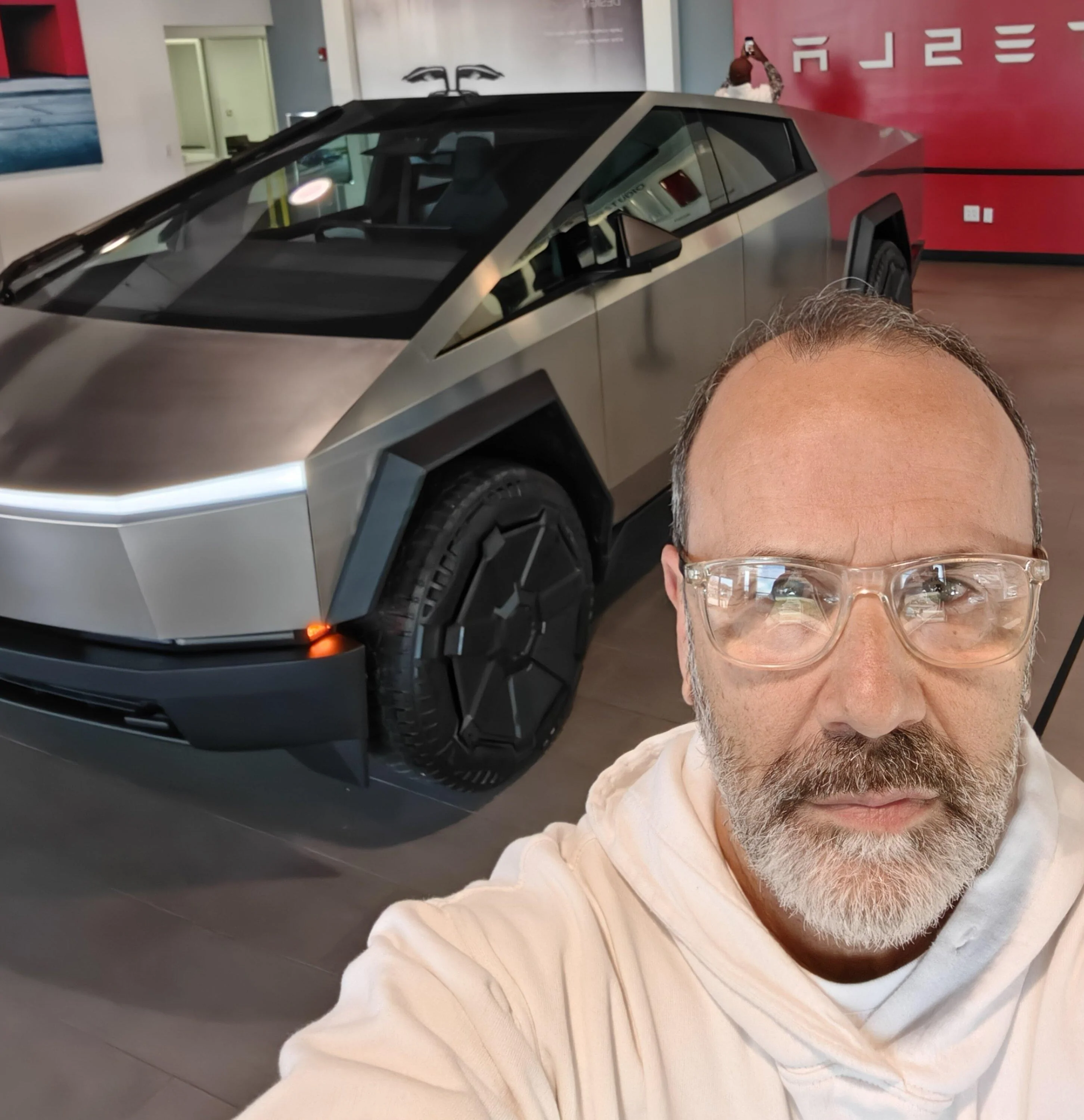 Tesla Cybertruck Cybertruck & Cyberquad a beautiful sight together... after 4 years of hopes & dreams 6