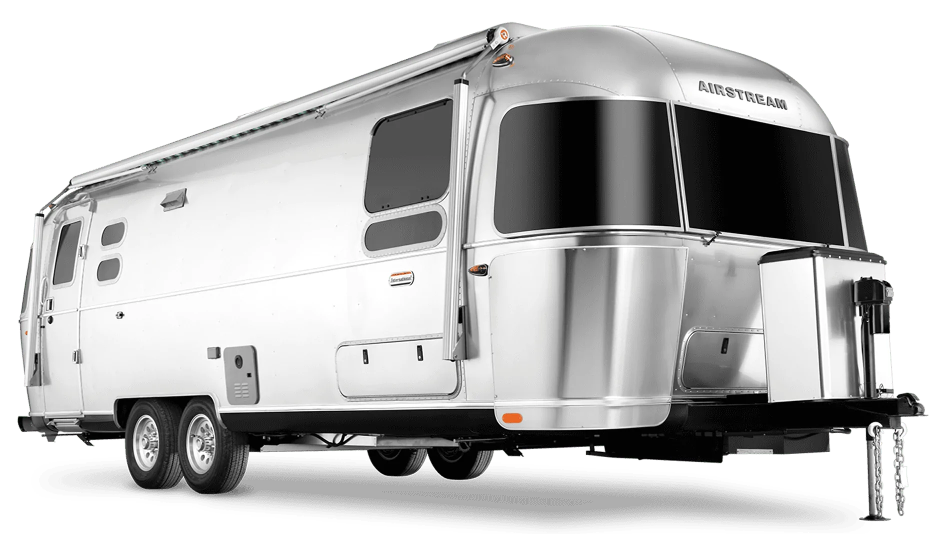 Tesla Cybertruck Cybertruck with Airstream International 2021-Airstream-International-Travel-Trailer-Bug-Featur