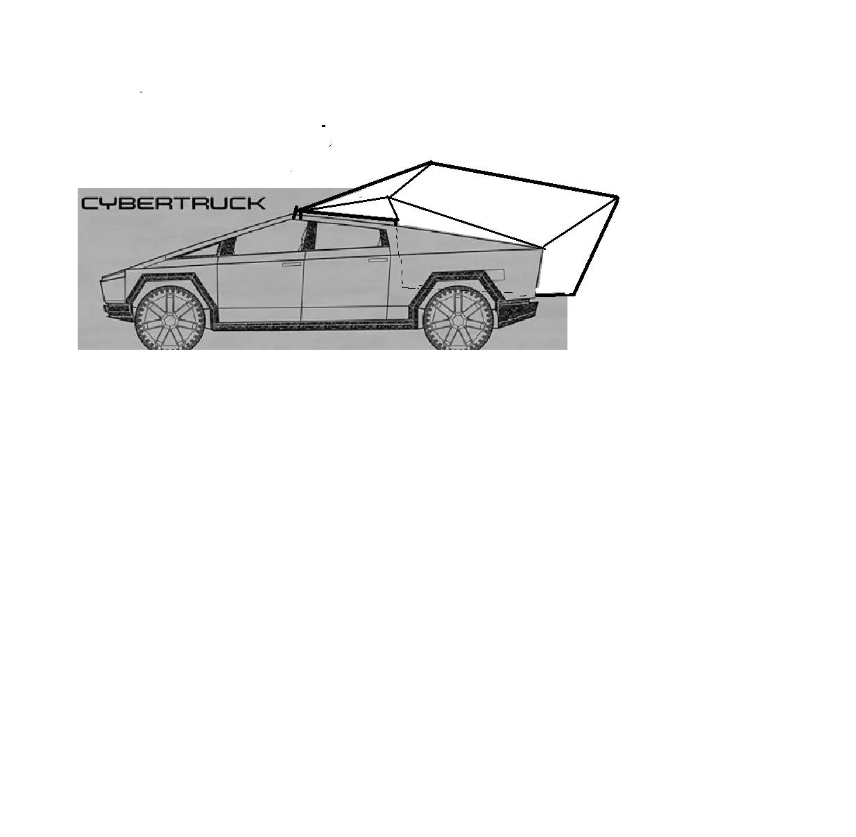 Tesla Cybertruck Crowdsource camper design for Cybertruck CTwithcamper1