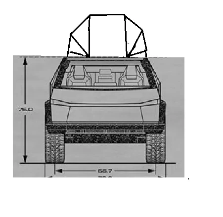 Tesla Cybertruck Crowdsource camper design for Cybertruck Ctcamperfront1