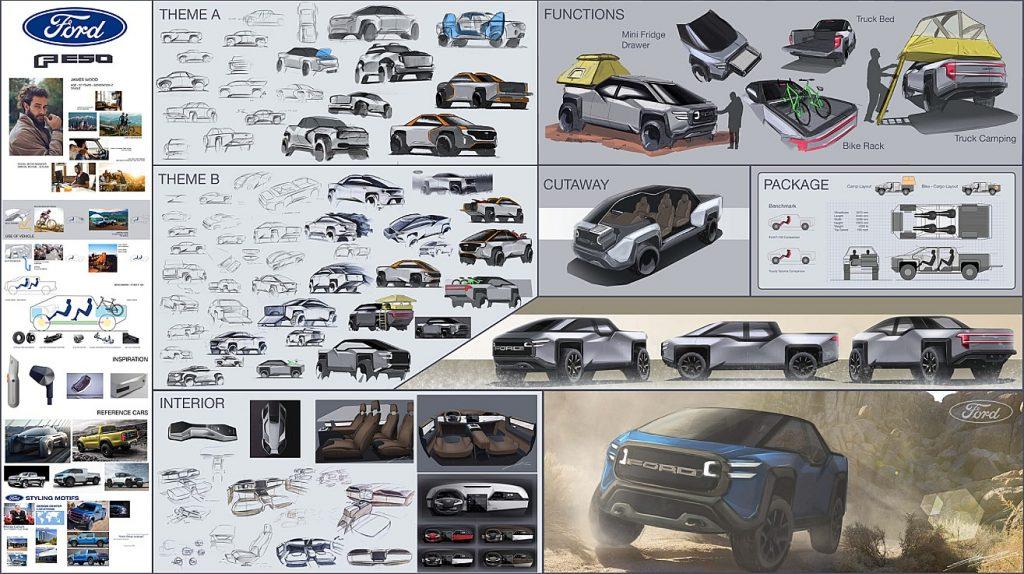Tesla Cybertruck Cybertruck with a twist of Ford ford-e150-ev-concept-1024x574