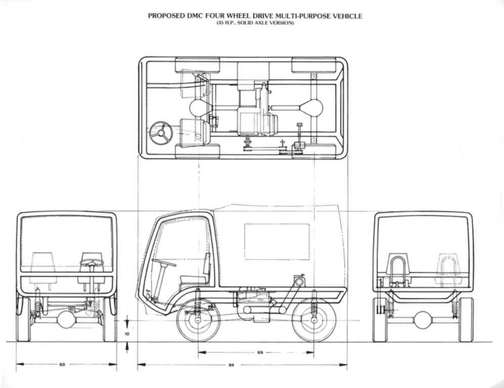 Tesla Cybertruck DeLorean Pick Up Truck Rendering Shows Tesla Cybertruck Connection DeLorean-DMC-44-1
