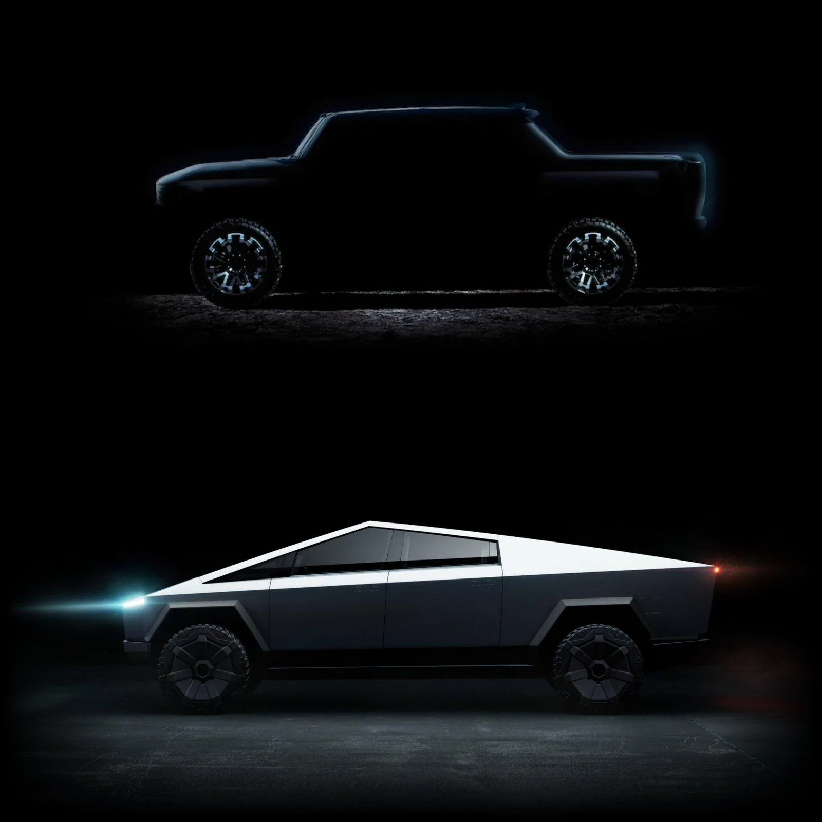 Tesla Cybertruck Cybertruck vs Hummer EV 27F09F04-A1EA-49E5-8138-D65C779D35F5