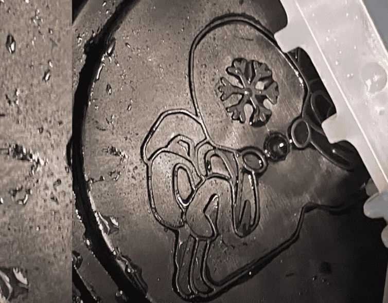 Tesla Cybertruck Logos on Plastic injection parts Octovalv