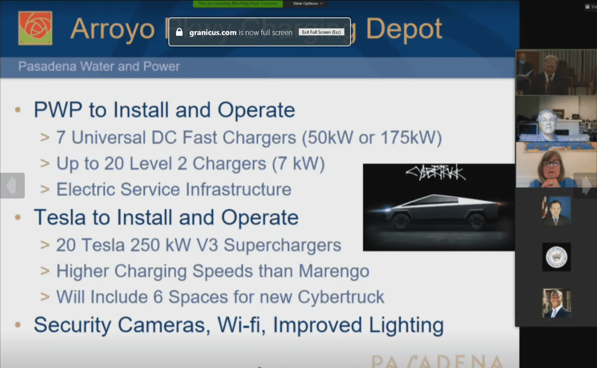 Tesla Cybertruck Cybertrucks Will Have Larger Parking Spots at Tesla Superchargers tesla-cybertruck-spots-charging-meeting