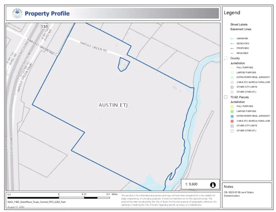 Tesla Cybertruck Tesla Austin Factory Land Information Northern & Northern East Portion Work 350 acre parcel.pdf (1 page) 2020-09-27 09-07-37