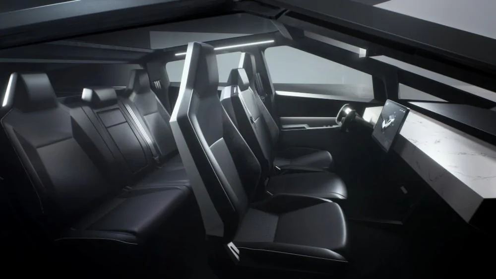 Tesla Cybertruck The Robb Report Article:  Tesla Cybertruck: Everything We Know About Elon Musk’s ‘Bulletproof’ Electric Pickup cybertruck03