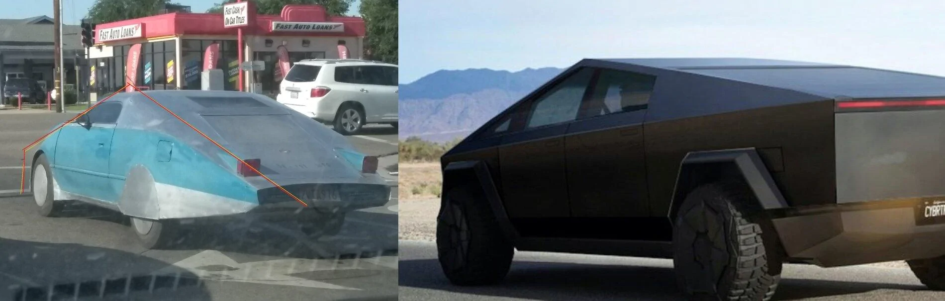 Tesla Cybertruck cyber car (not really) cybert car concept smaller