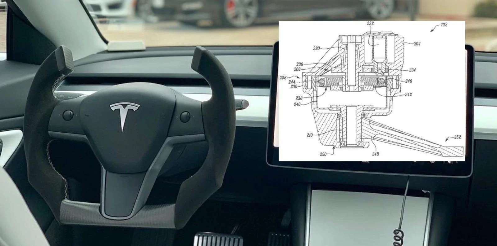 Tesla Cybertruck Tesla looking into steer-by-wire with new development team at Austin Tesla-Model-3-Roadster-steering-wheel-9