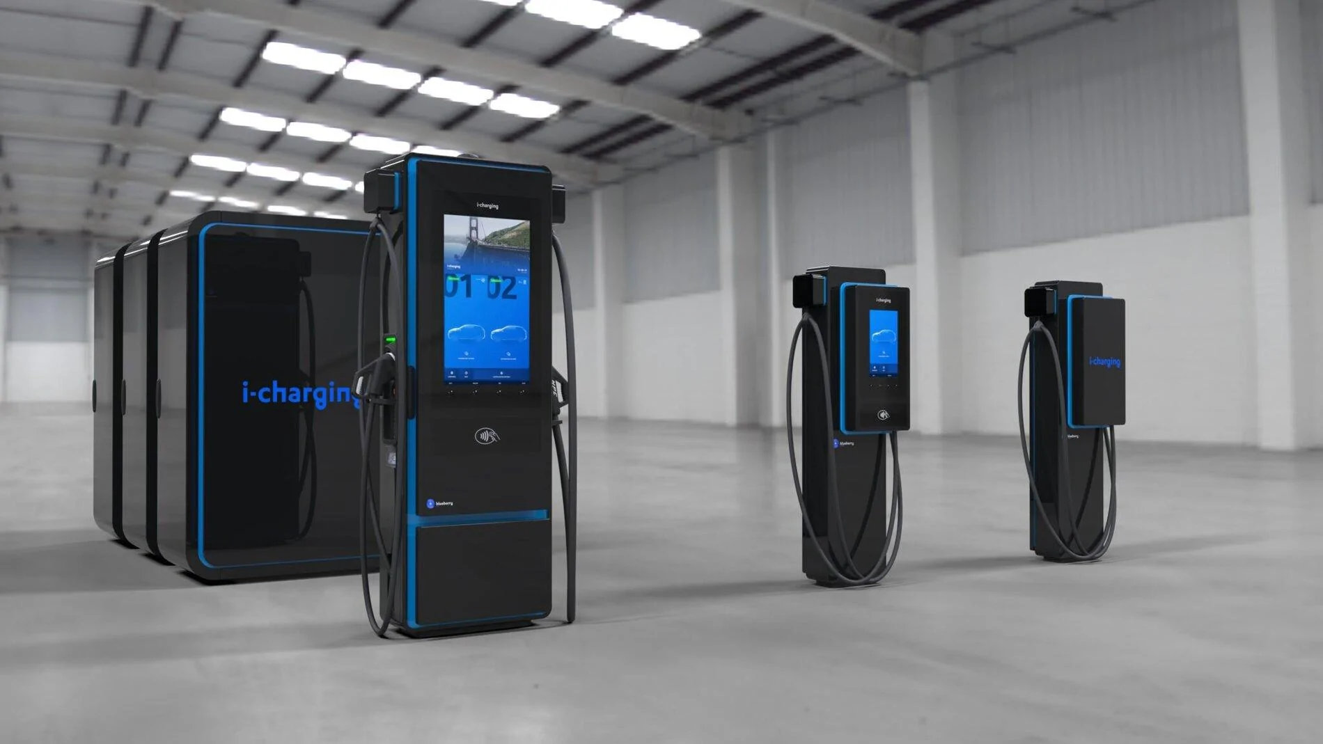 Tesla Cybertruck i-charging - The new blueberry line offers power levels between 50 kW and 600 kW blueberry-range-i-charging-2048x1152
