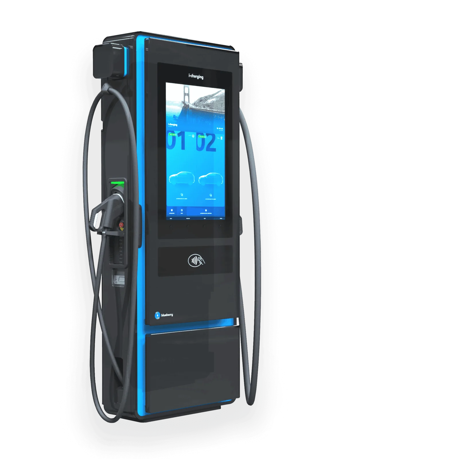 Tesla Cybertruck i-charging - The new blueberry line offers power levels between 50 kW and 600 kW principal
