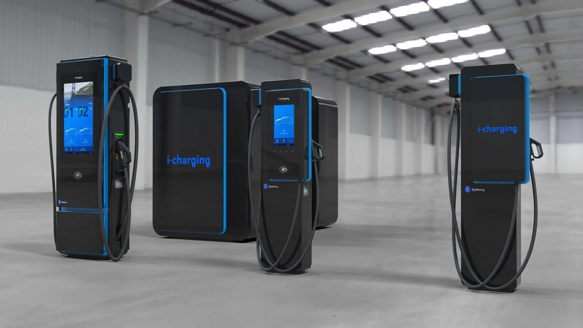 Tesla Cybertruck i-charging - The new blueberry line offers power levels between 50 kW and 600 kW GamaCompleta_i_Charging_Camera_Intro_da_gama_2