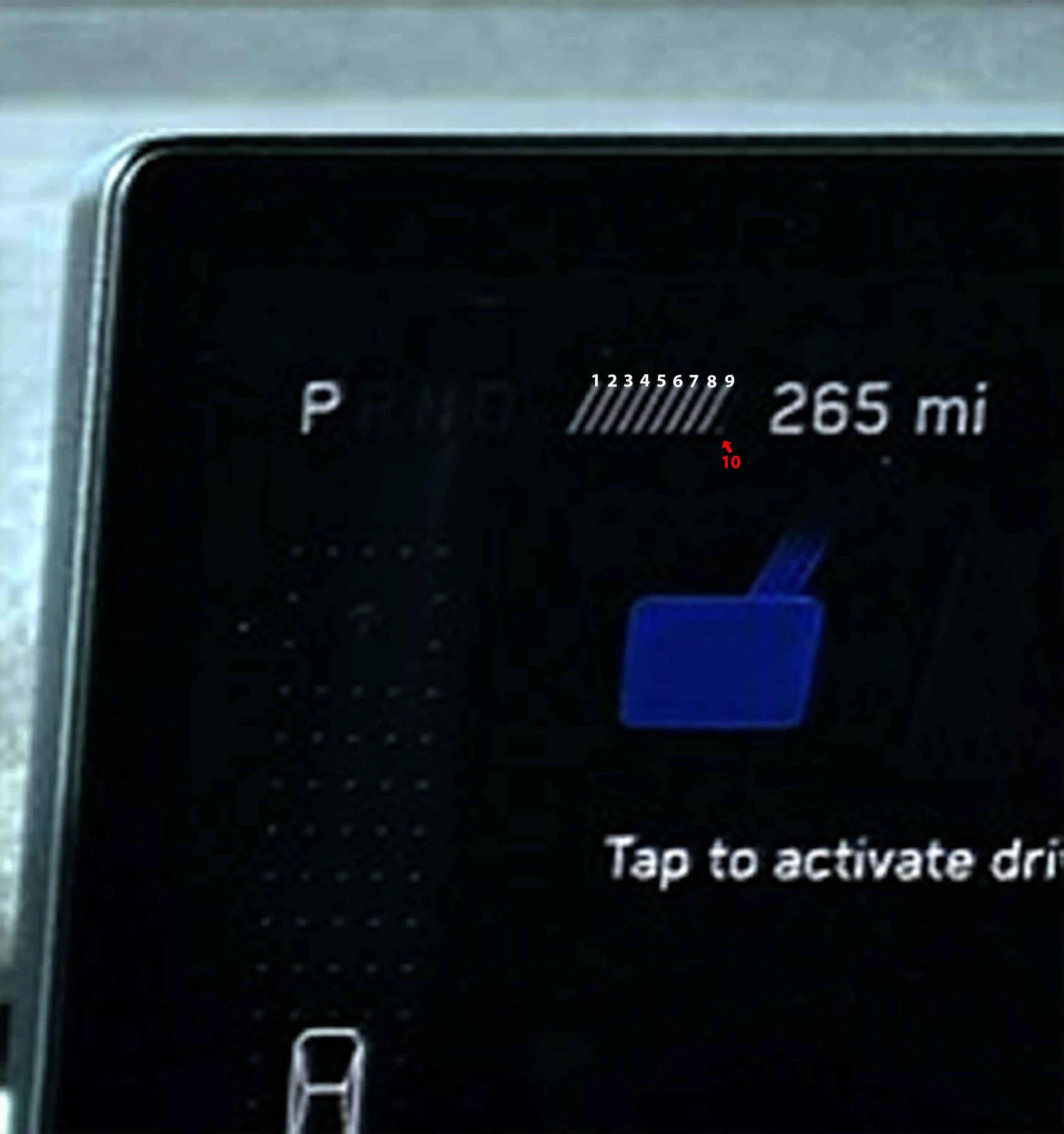 Tesla Cybertruck 265 mi range at 90% shown in demo Cybertruck driven by Marques Brownlee MKBHD ZoomEnhanc
