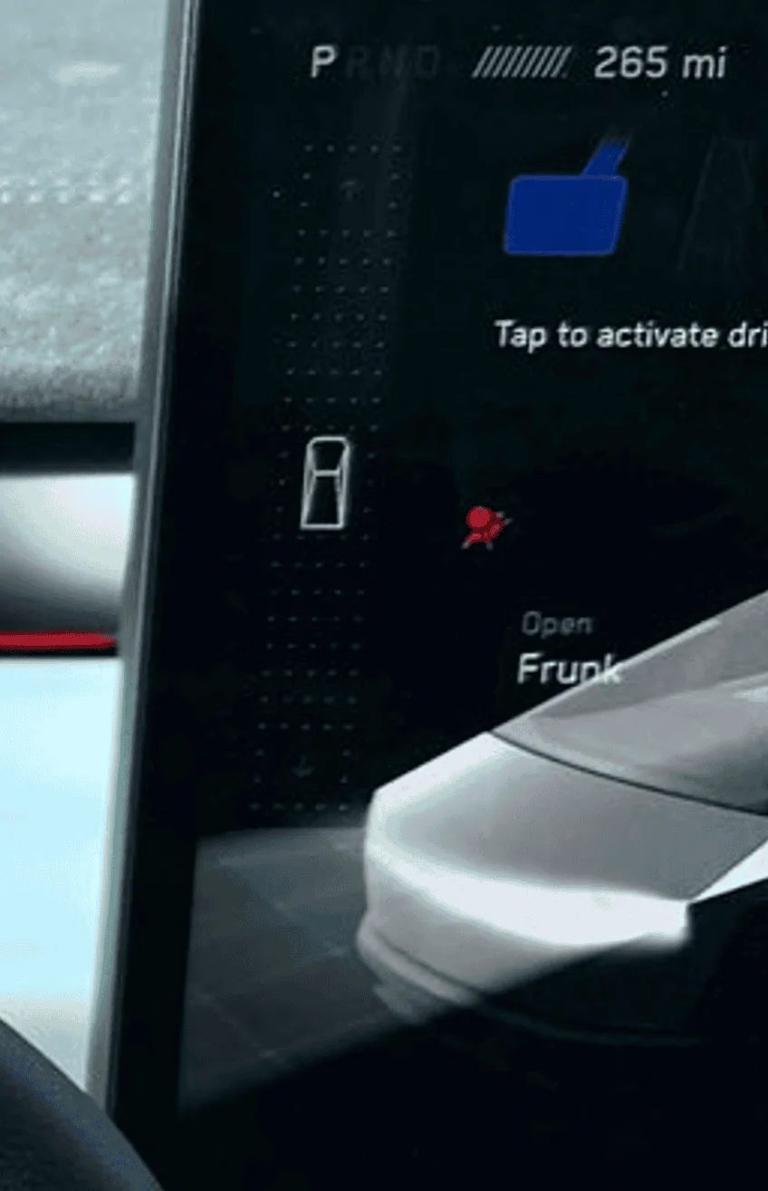 Tesla Cybertruck 265 mi range at 90% shown in demo Cybertruck driven by Marques Brownlee MKBHD Screenshot 2023-11-29 132033