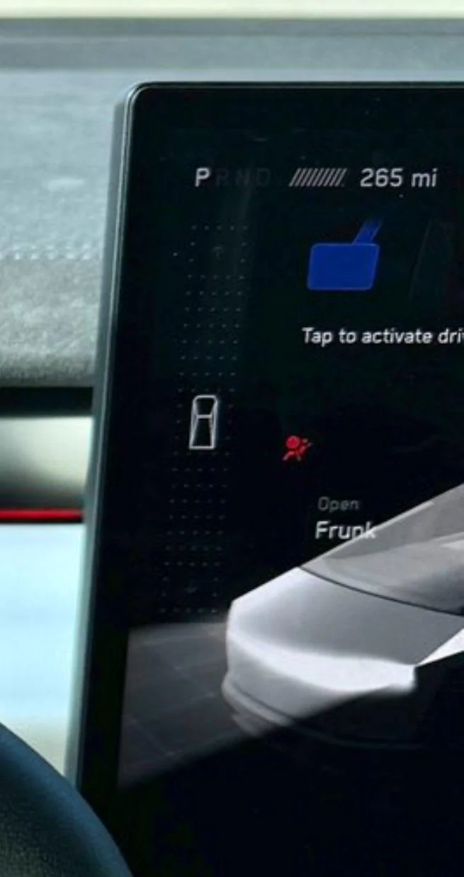 Tesla Cybertruck 265 mi range at 90% shown in demo Cybertruck driven by Marques Brownlee MKBHD GAHkmVAa8AEBD7T