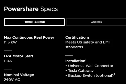 Tesla Cybertruck Powershare V2V / V2H / V2L / V2X is a feature! 1701378603186