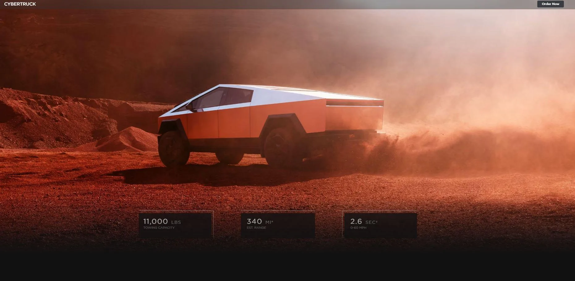 Tesla Cybertruck Tesla Cyber Truck web Site prices, options, models wow cybertruck specs