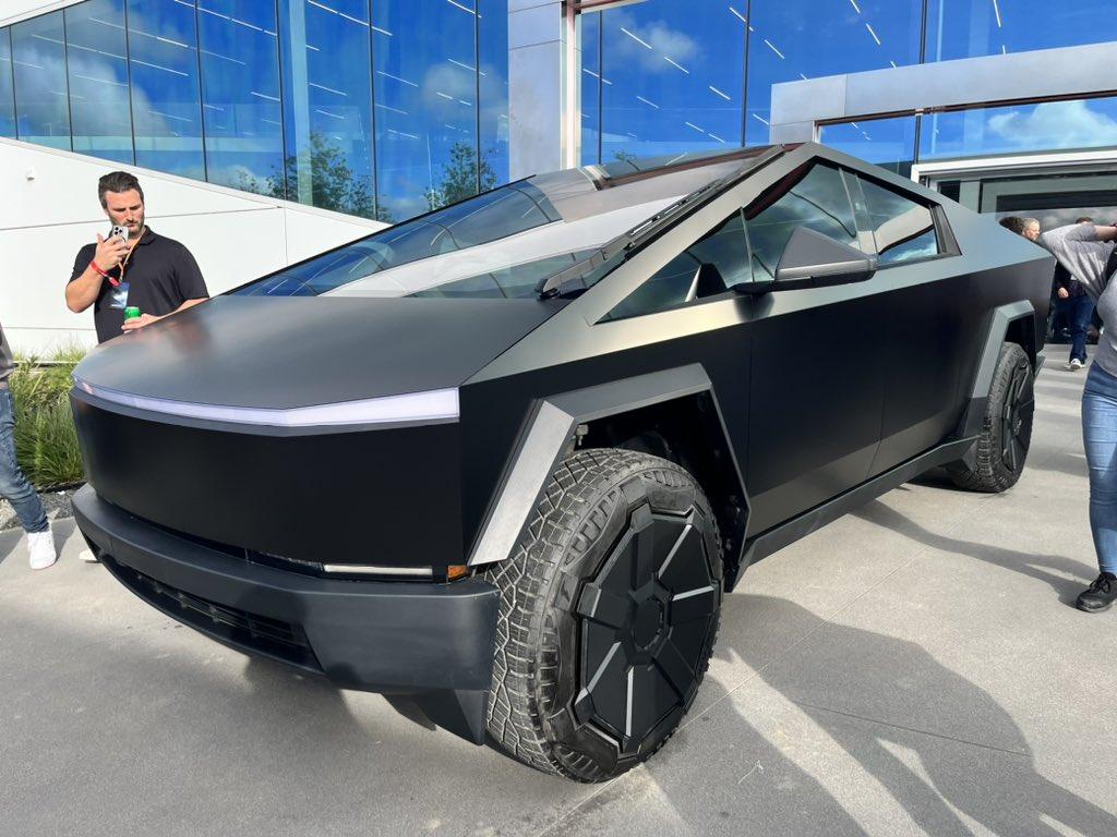 Tesla Cybertruck Cybertruck factory color wrap in WHITE or BLACK will cost $6,500. Satin stealth clear wrap costs $5K tesla cybertruck factory wrap color paint films