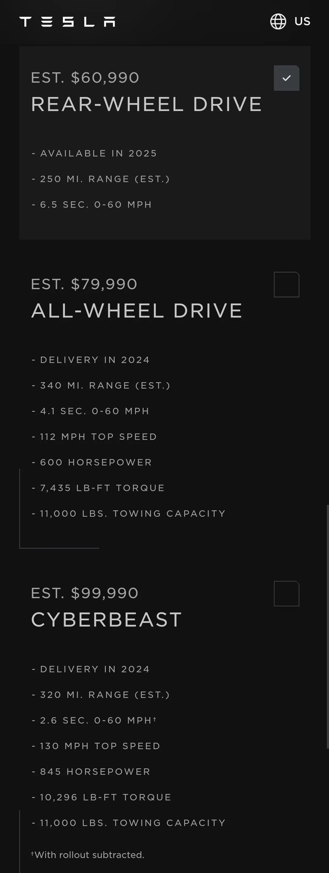 Tesla Cybertruck Cybertruck Range Guess Screenshot_20231130_131120_Brav