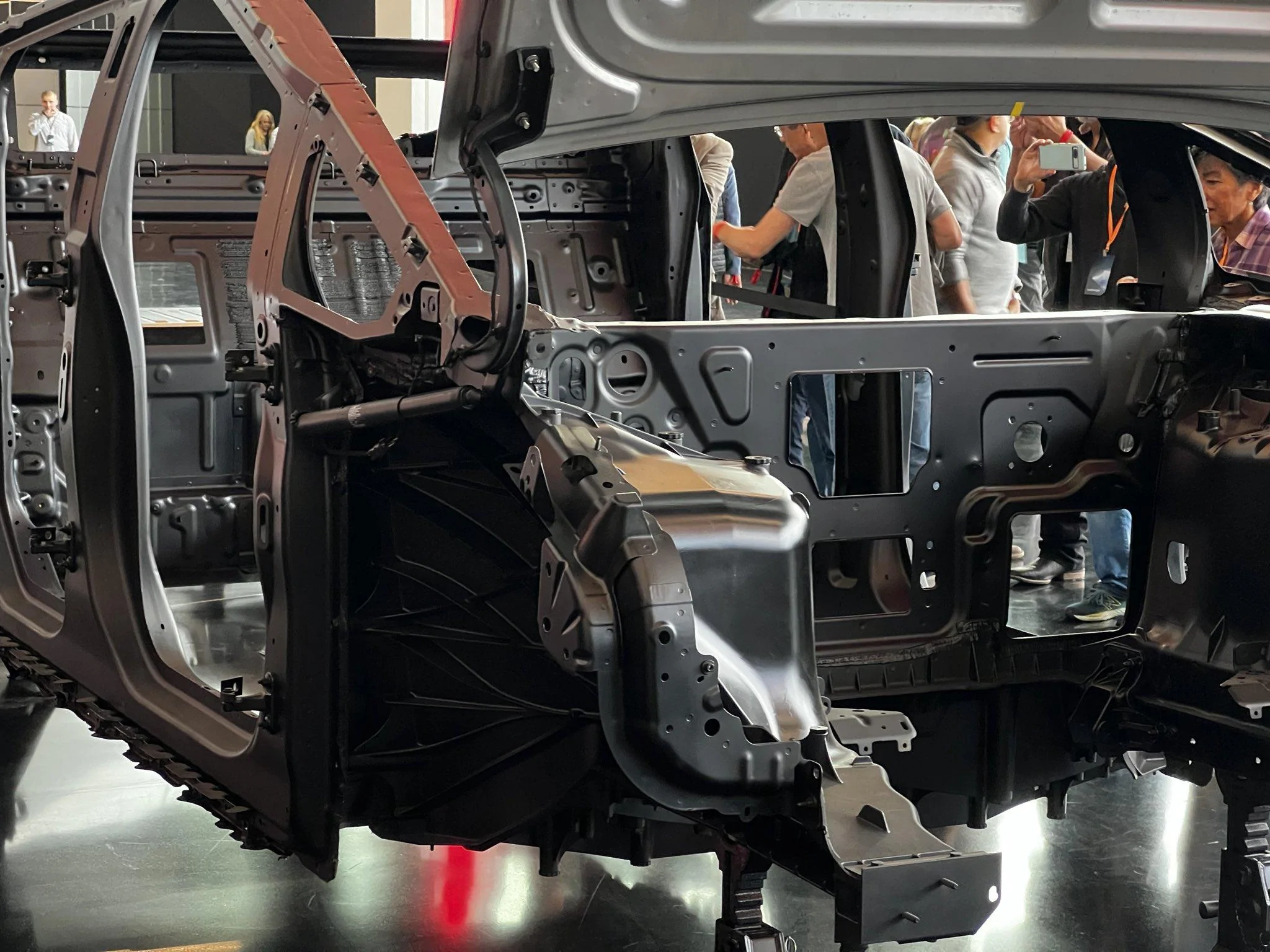 Tesla Cybertruck Powered Frunk In Action! Great shots!! Frunk Piston