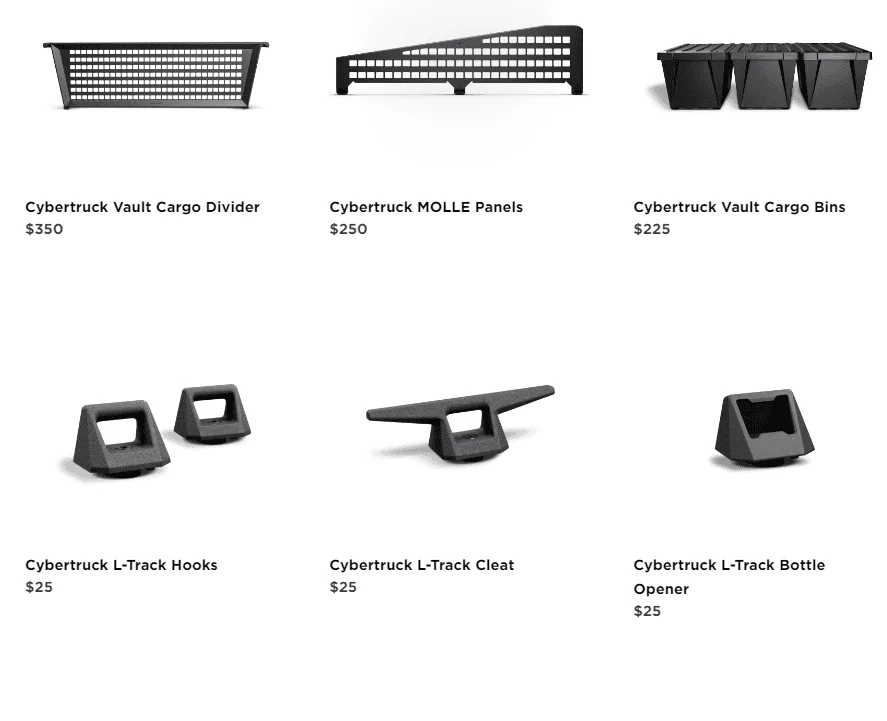 Tesla Cybertruck Official Cybertruck Accessory Store is live!! Tailgate ramp, crossbar, Basecamp tent, vehicle wrap, Franz ball decal and more 🛒 1701384909368-png