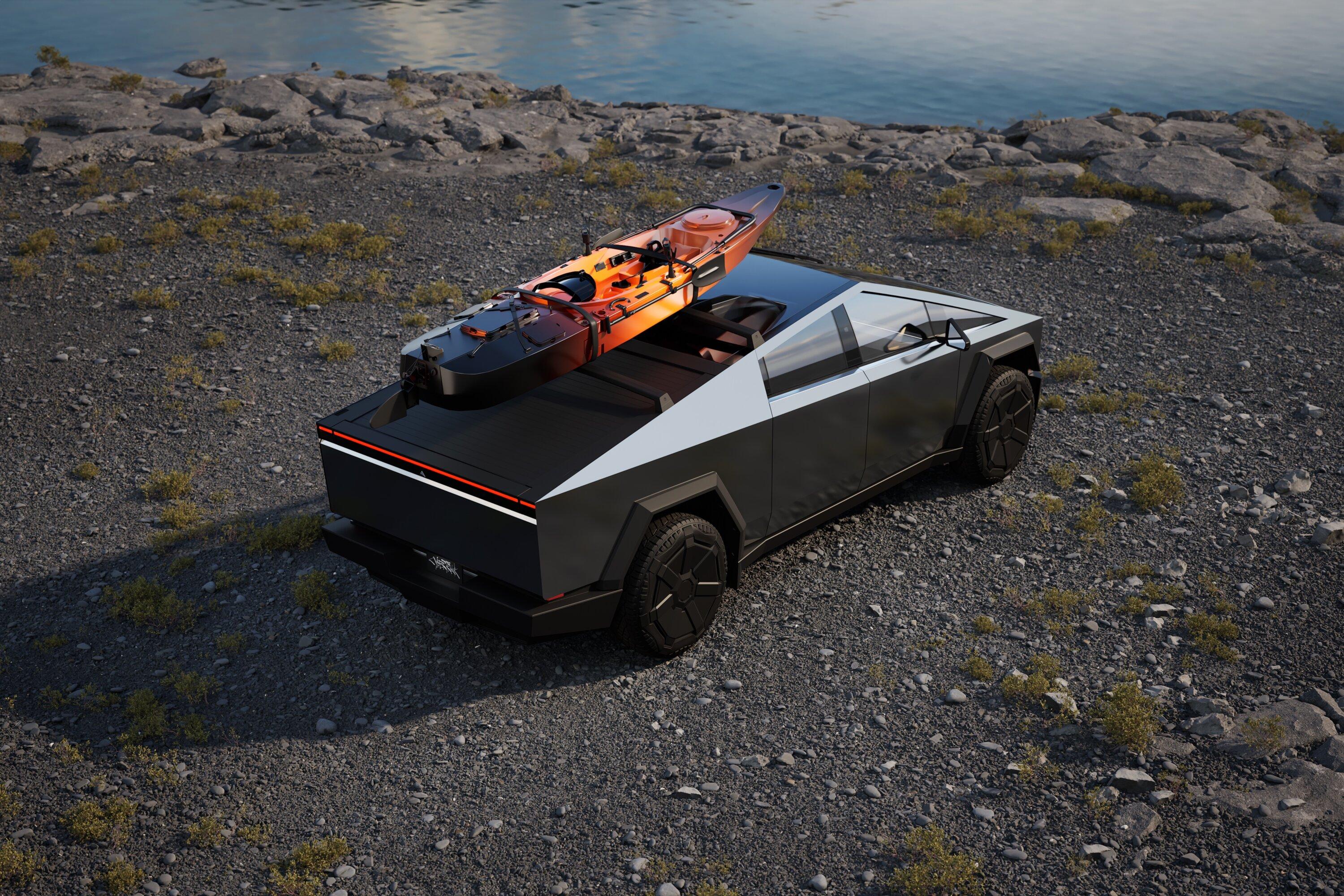 Tesla Cybertruck Official Cybertruck Accessory Store is live!! Tailgate ramp, crossbar, Basecamp tent, vehicle wrap, Franz ball decal and more 🛒 GAN4xjsXIAAIF8