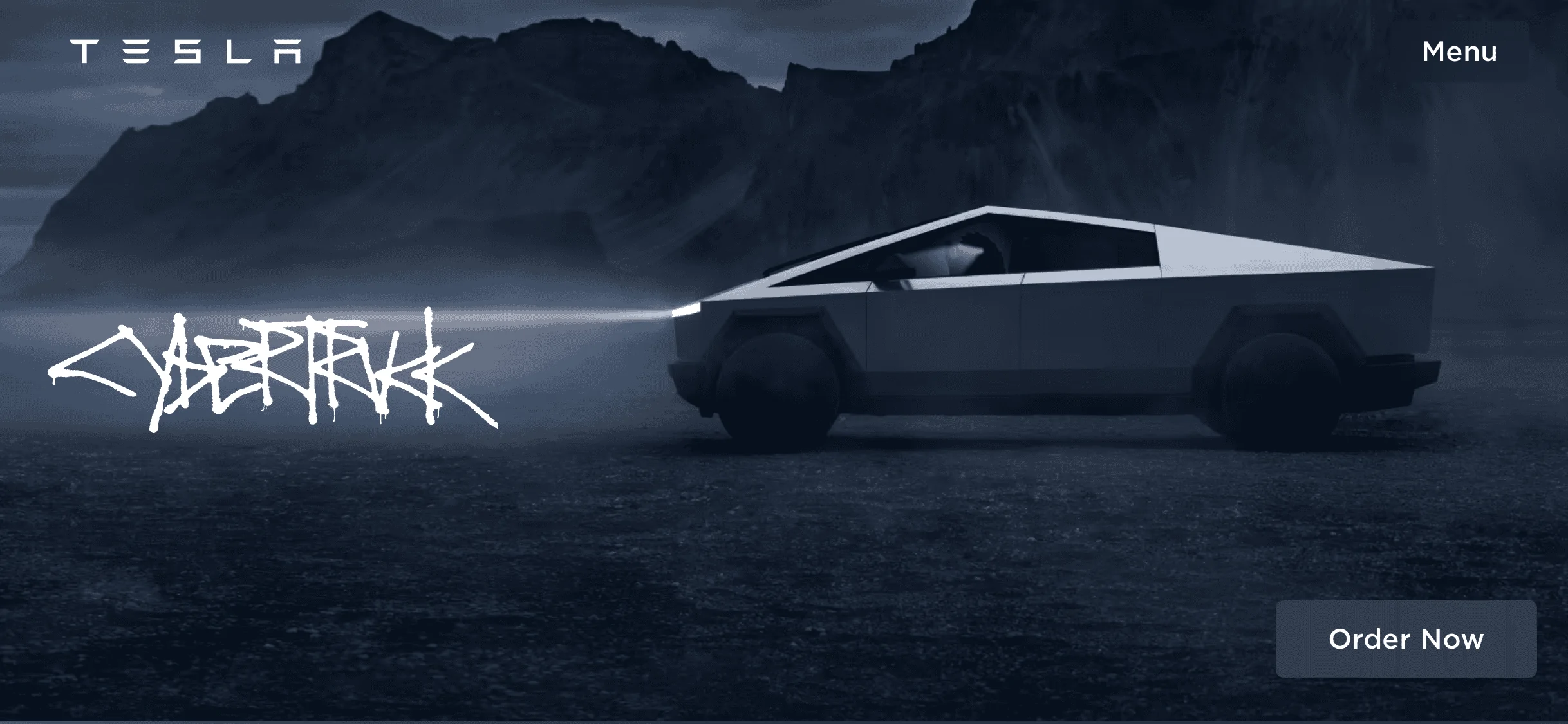 Tesla Cybertruck Cybertruck Main Page Easter Egg IMG_5730