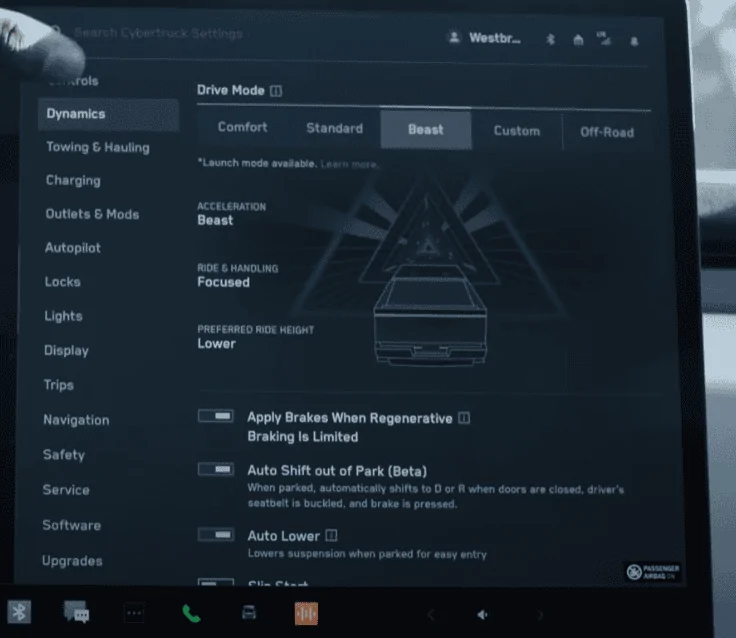 Tesla Cybertruck Towing & Hauling / Dynamics menu content? And how good is the stereo? 1701587388802