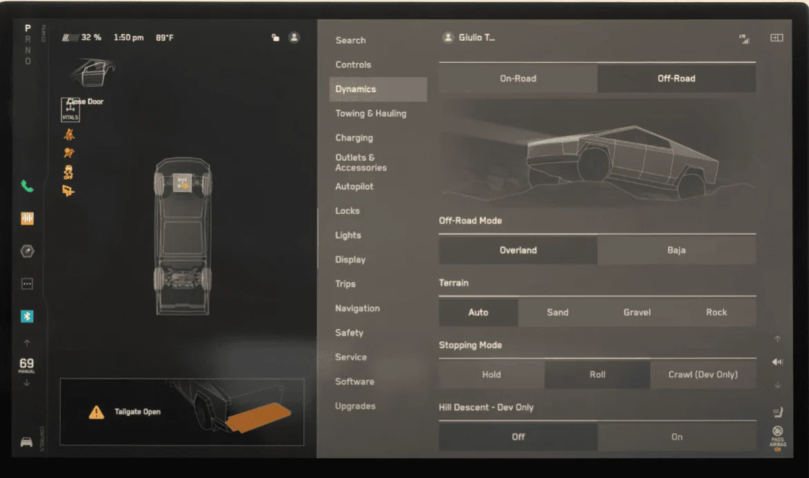 Tesla Cybertruck Towing & Hauling / Dynamics menu content? And how good is the stereo? 1701587920792