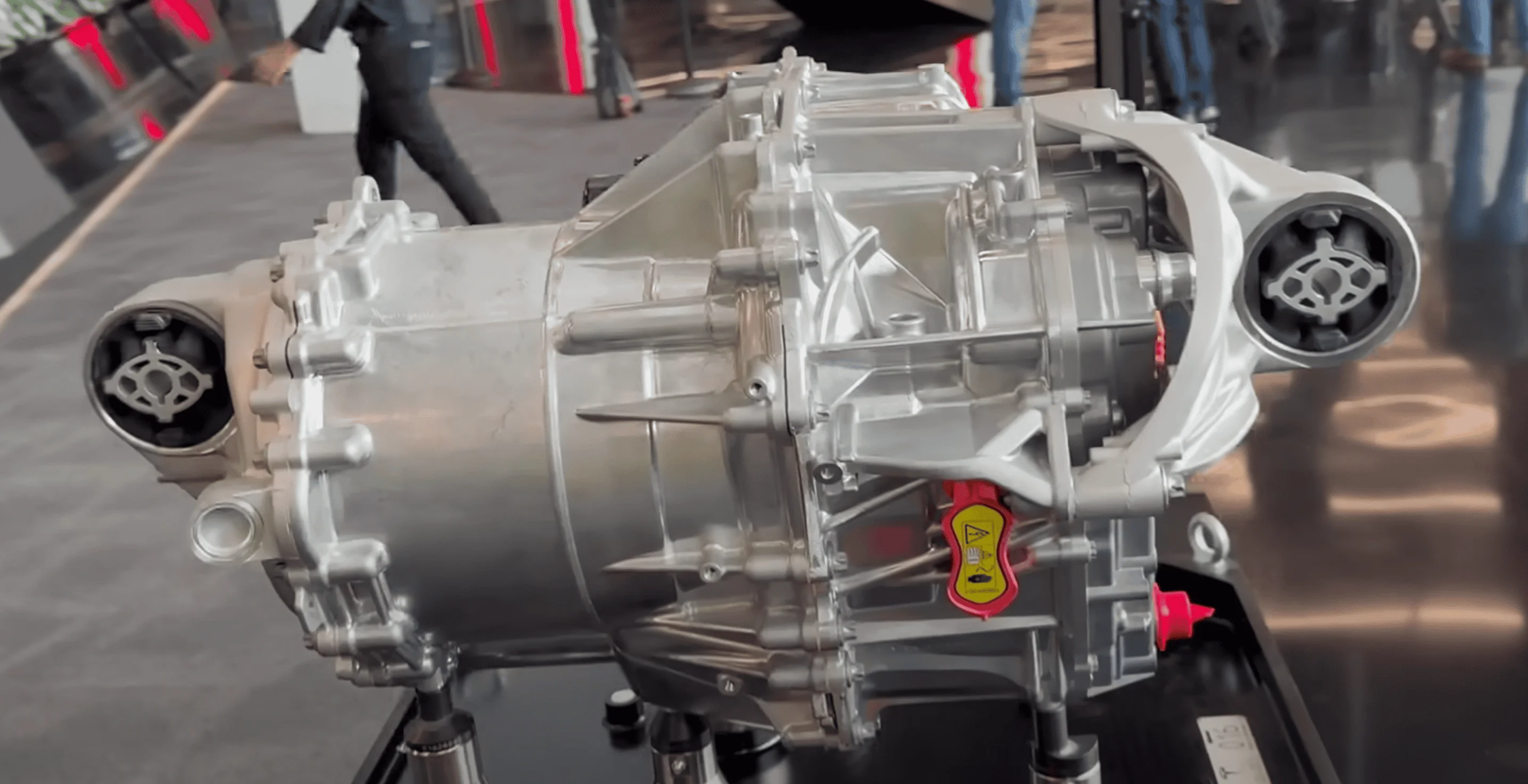 Tesla Cybertruck Out of Spec's factory tour video shows lots of Cybertruck details under the hood Front PM Motor Sub2
