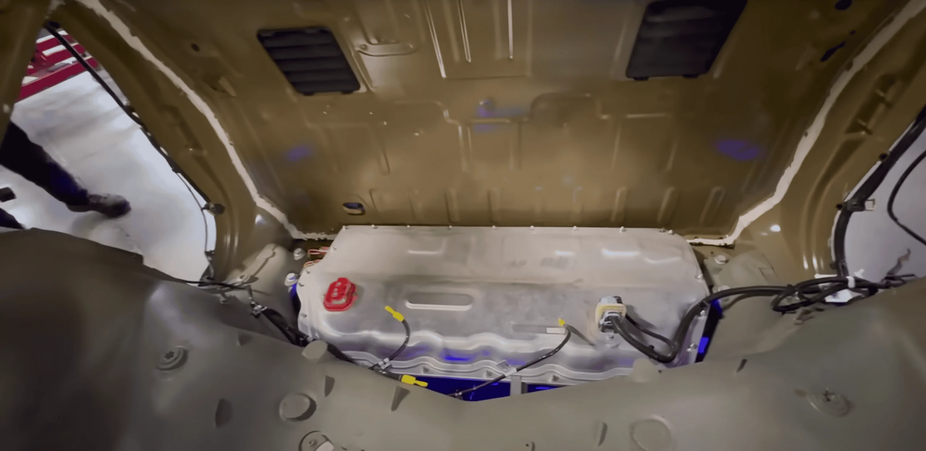 Tesla Cybertruck Out of Spec's factory tour video shows lots of Cybertruck details under the hood CT Penthouse2